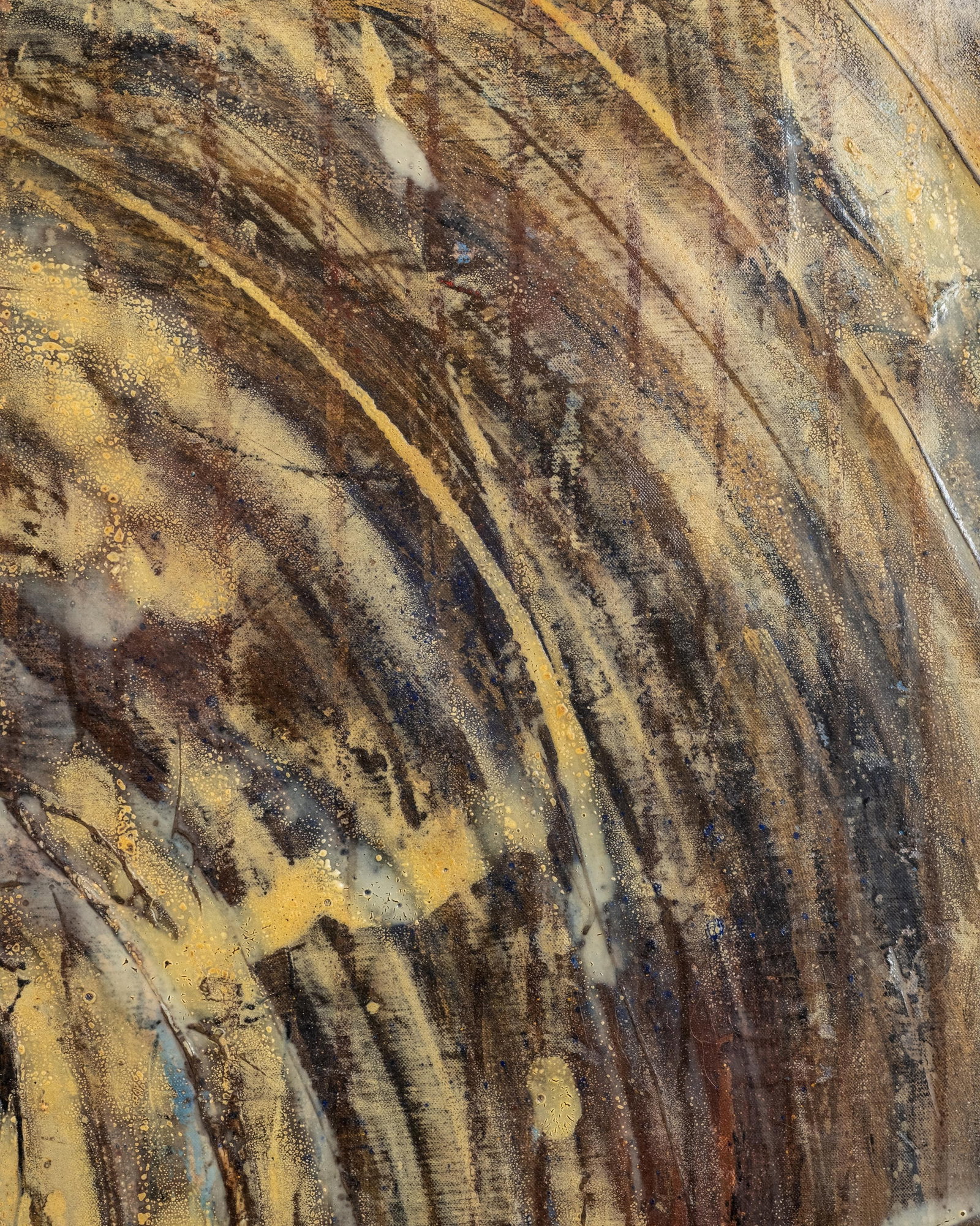 No Reserve- Hervé Half Signed Large Abstract French Oil on Canvas Painting, 1999 - 7