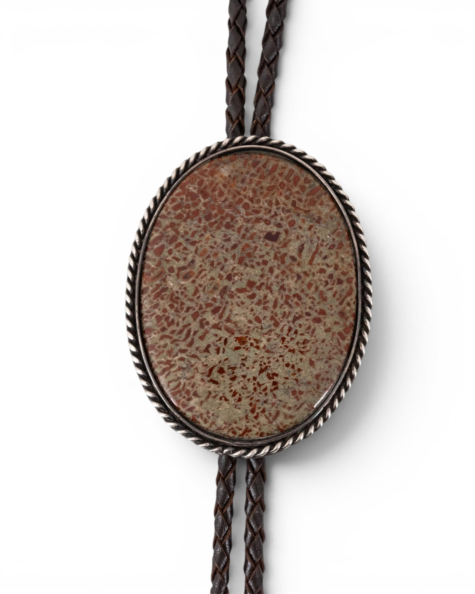 No Reserve- Two Southwestern Bolo Ties With Dinosaur Bone And Boulder Opal - 2