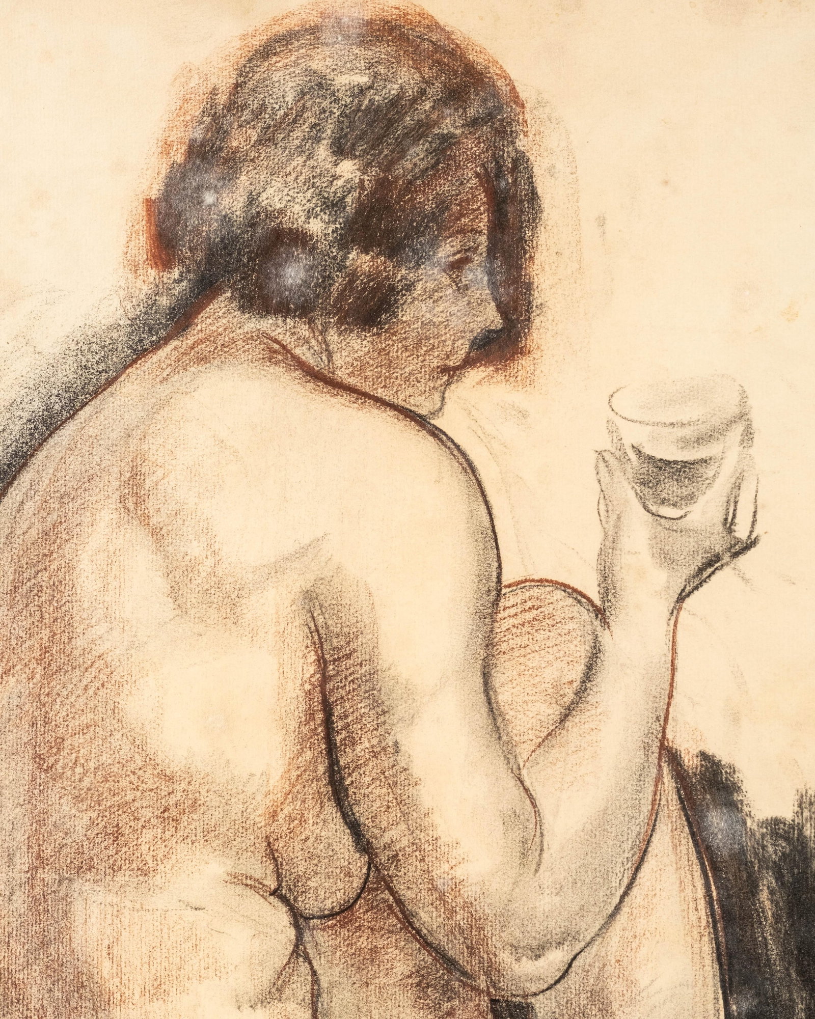 No Reserve- Roger R. Nivelt Female Nude Drawing on Paper Signed Dated 1936 - 5