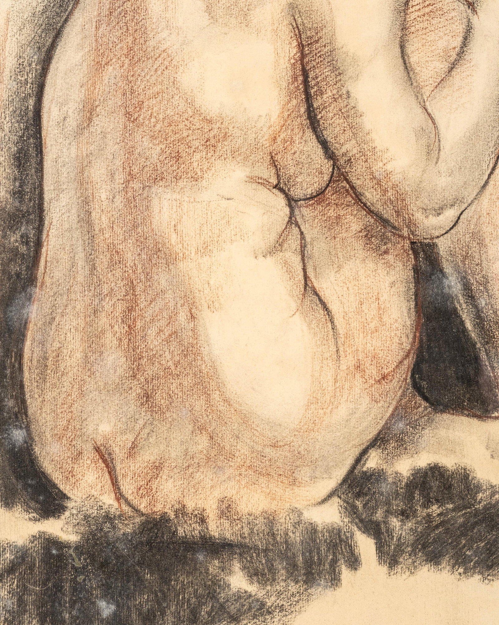 No Reserve- Roger R. Nivelt Female Nude Drawing on Paper Signed Dated 1936 - 7
