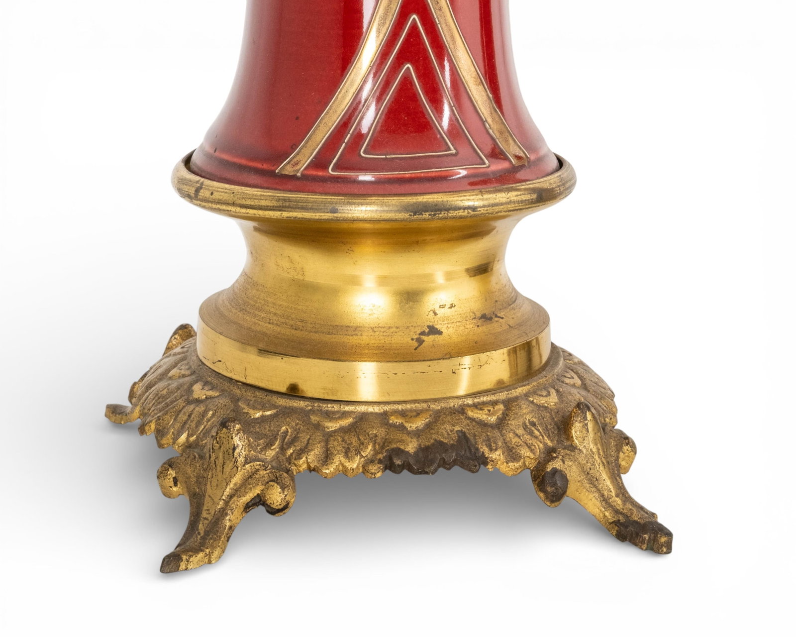 No Reserve- Pair of French Second Empire Style Ceramic & Bronze Candelabras, 19th Century - 5