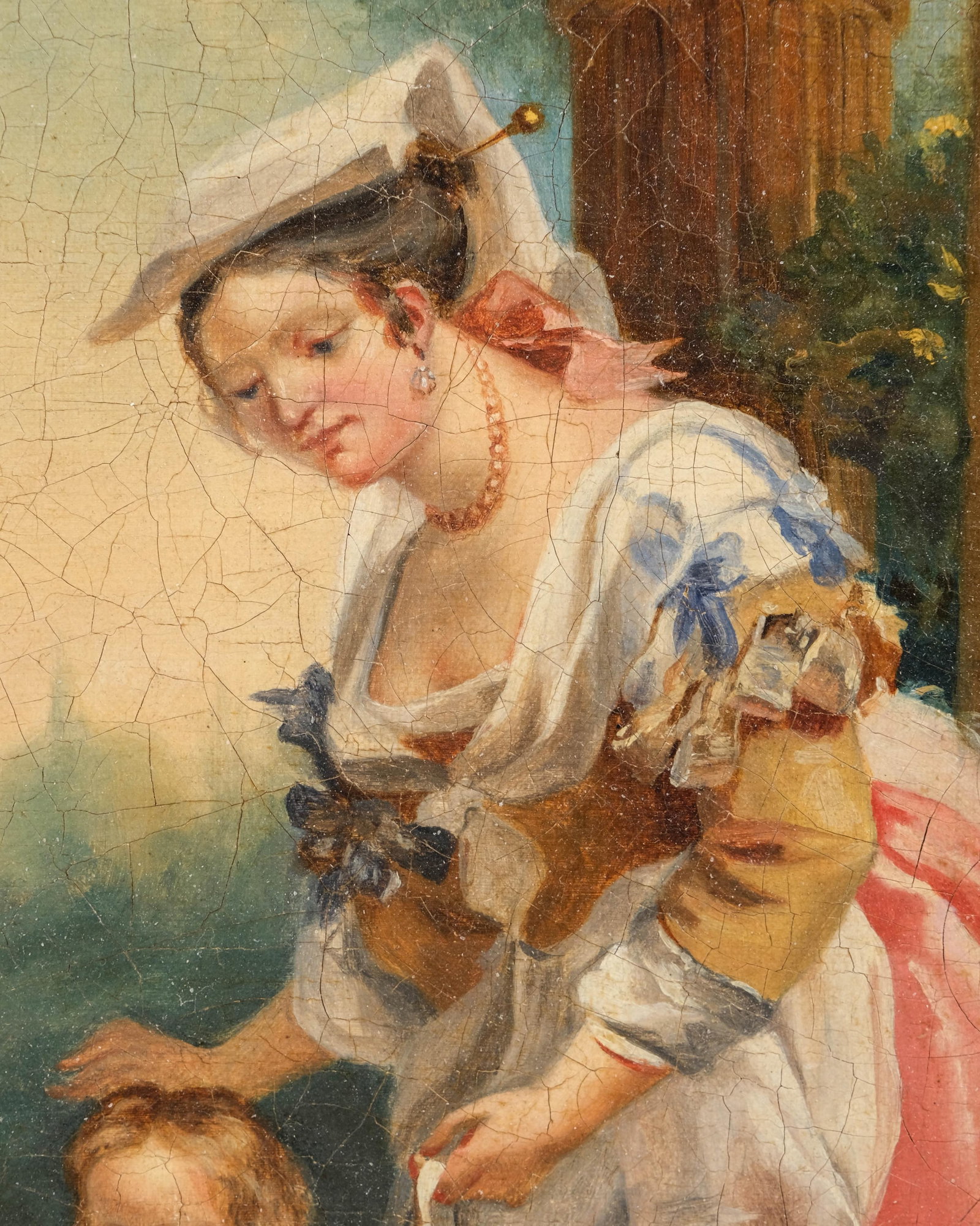 No Reserve- Hortense Haudebourt-Lescot, After or a Possible Variant of ‘First Steps,’ Oil on - 7