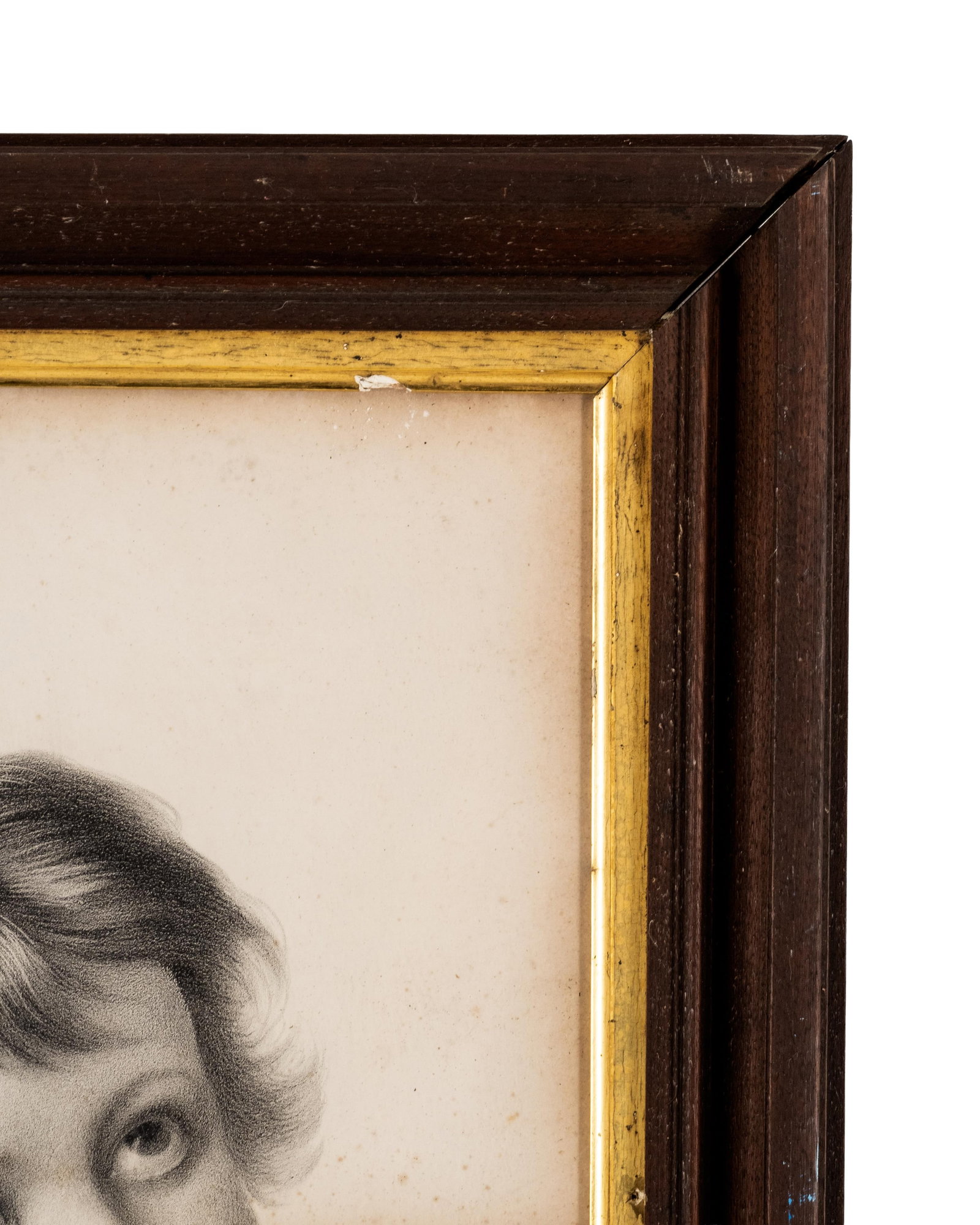 No Reserve- 19th Century J.H. Bufford Lithograph, Cherub Portrait Print, Published by J. Lunt Boston - 9