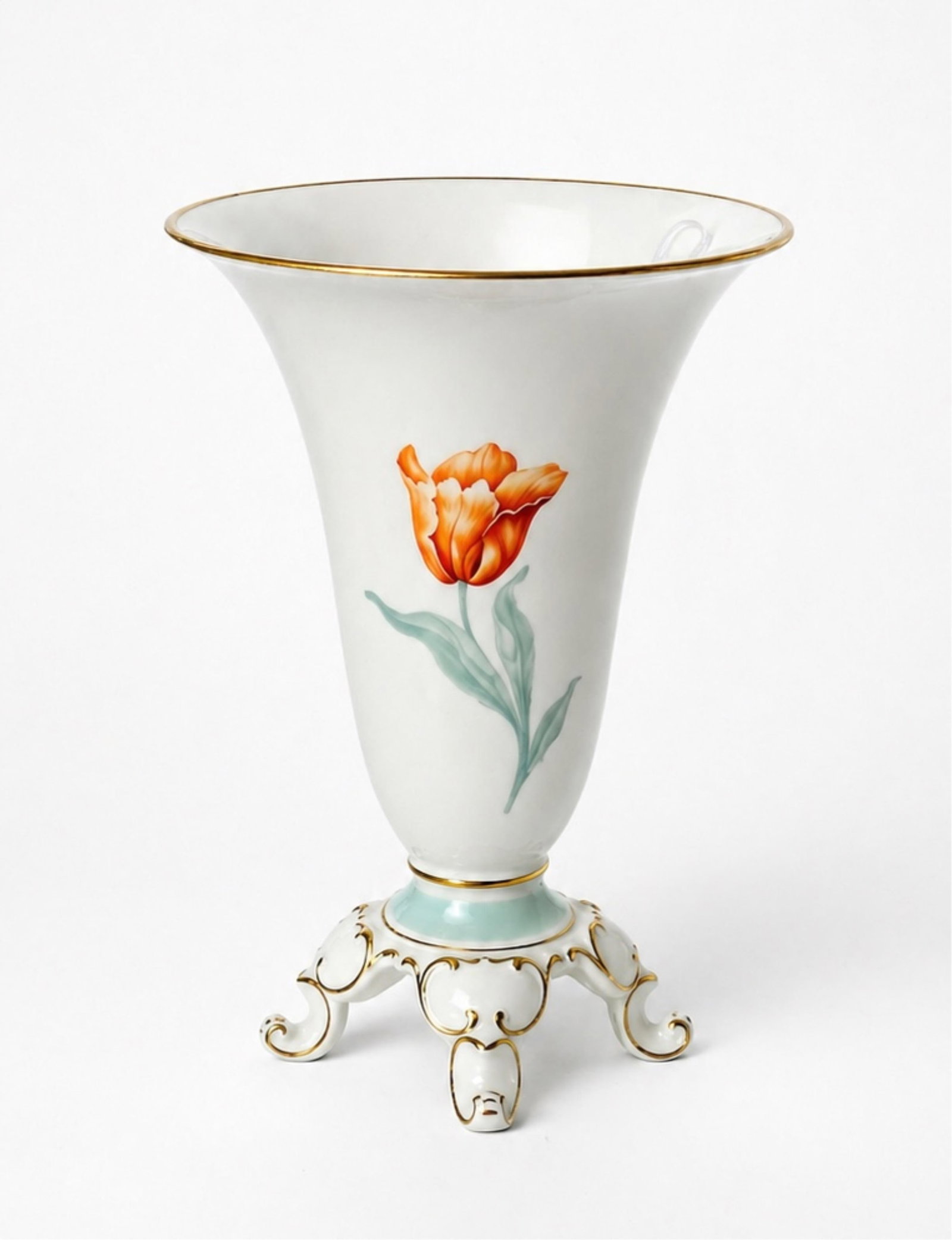 No Reserve- Group of German Porcelain Vase and Candelabra (3) - 2