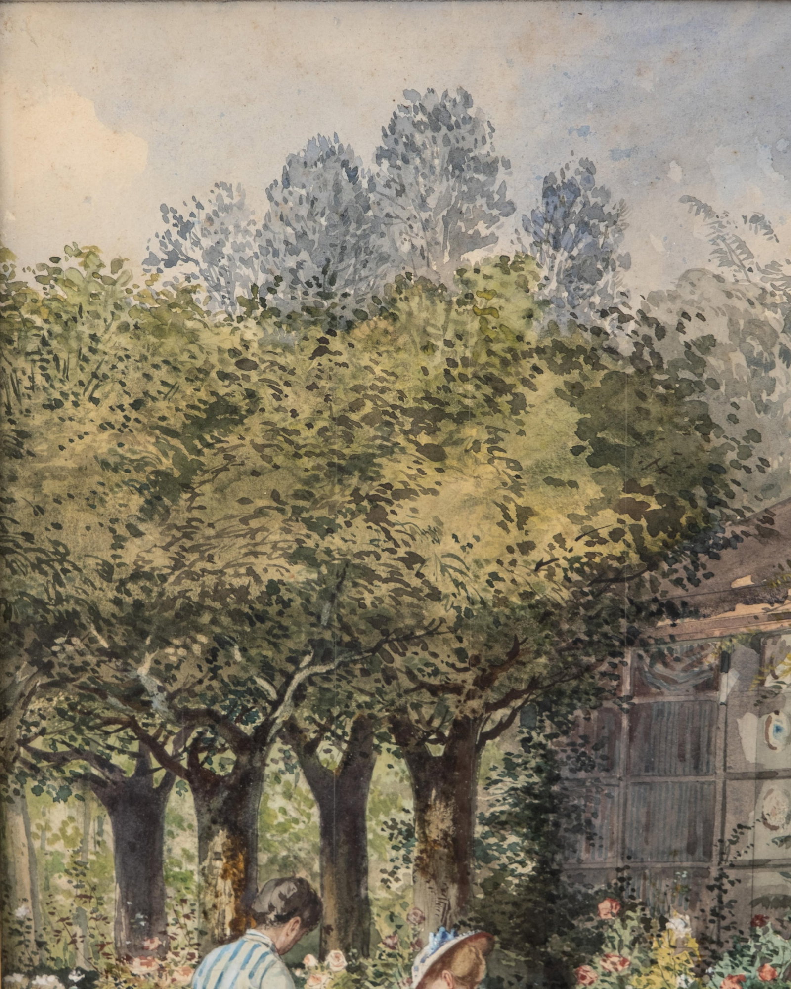No Reserve- Mystery Artist, Signed 19th Century Watercolor Painting, Dated 1875 - 5