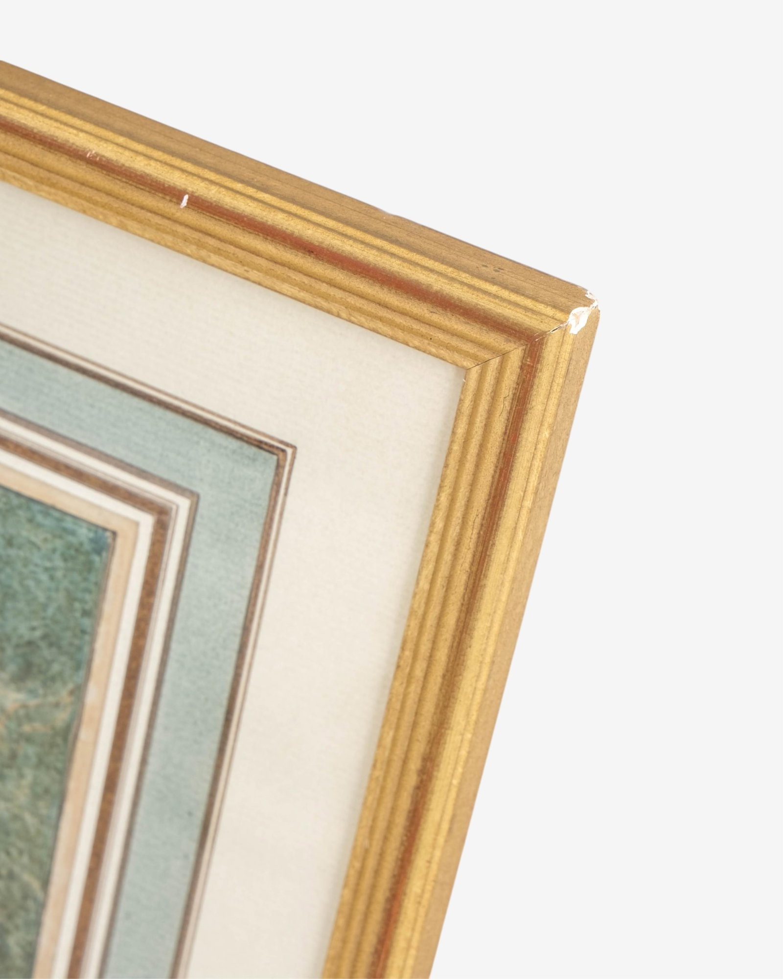 No Reserve- Jean François Janinet, Watercolor “Conversation in a Garden," Signed, Late 18th - 8