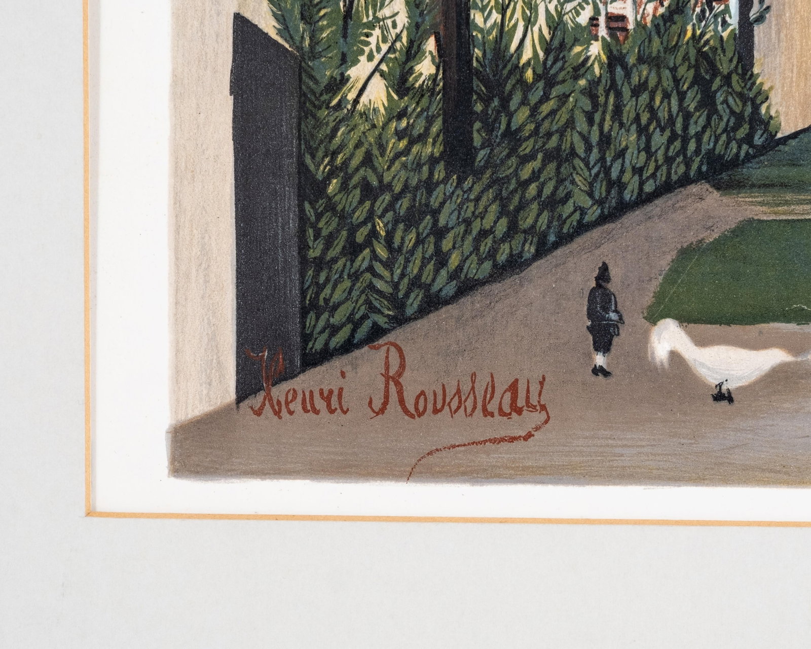 No Reserve- Henri Rousseau (after), "La Basse-Cour", Color Lithograph, Mid 20th Century - 4