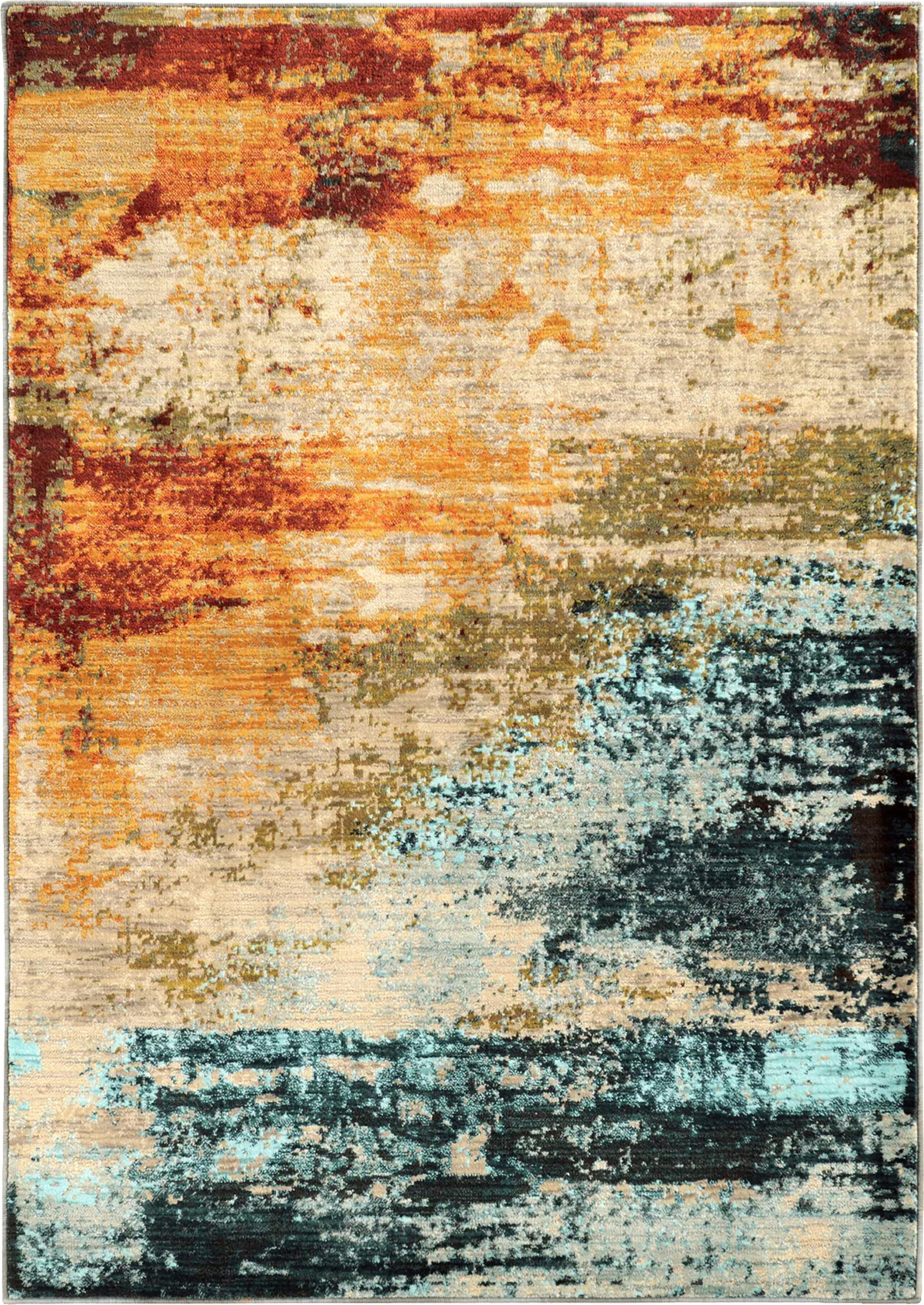 Oriental Weavers Sedona 6365A Abstract Multicolor Area Rug: Keywords: Oriental Weavers, Sedona, Area Rug, Abstract, Contemporary, Modern, Multicolor, Blue, Red, Orange, Cream, Floor Covering, Home Decor Summary: Contemporary area rug by Oriental Weavers from t