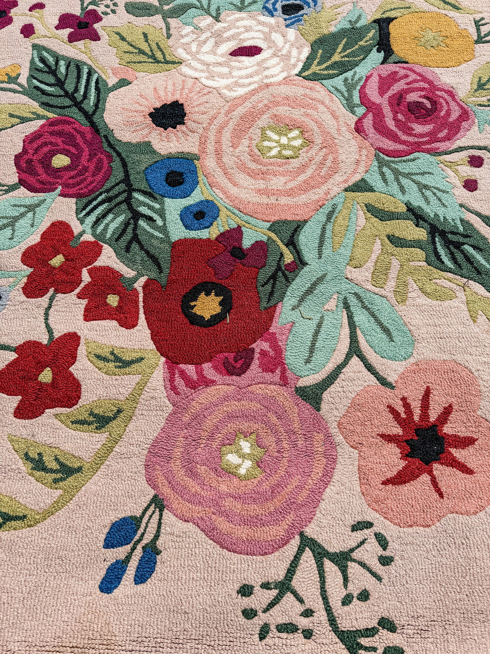 Rifle Paper Co. x Loloi Large Floral Area Rug, 8’ x 10’ - 2