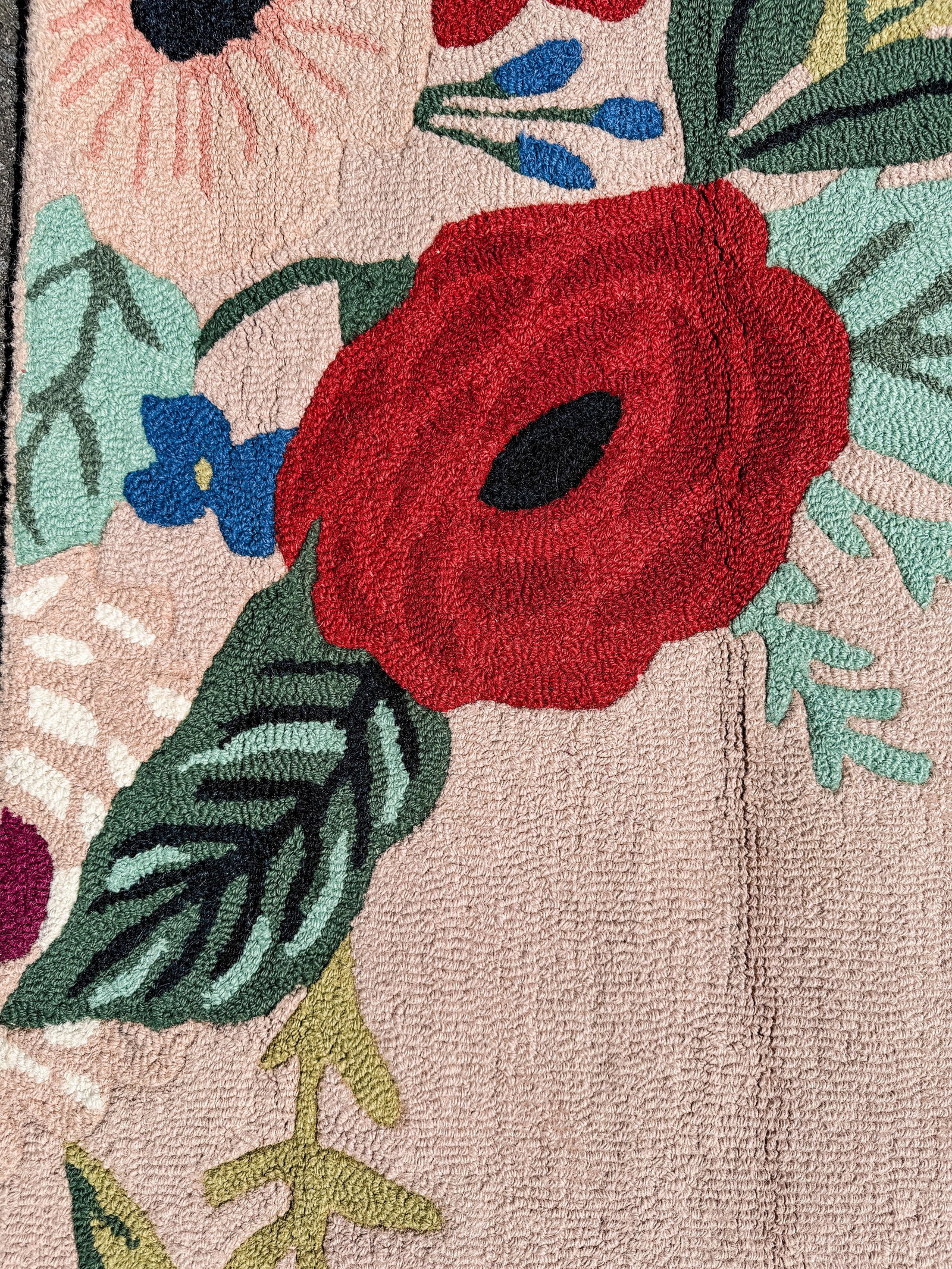Rifle Paper Co. x Loloi Large Floral Area Rug, 8’ x 10’ - 4