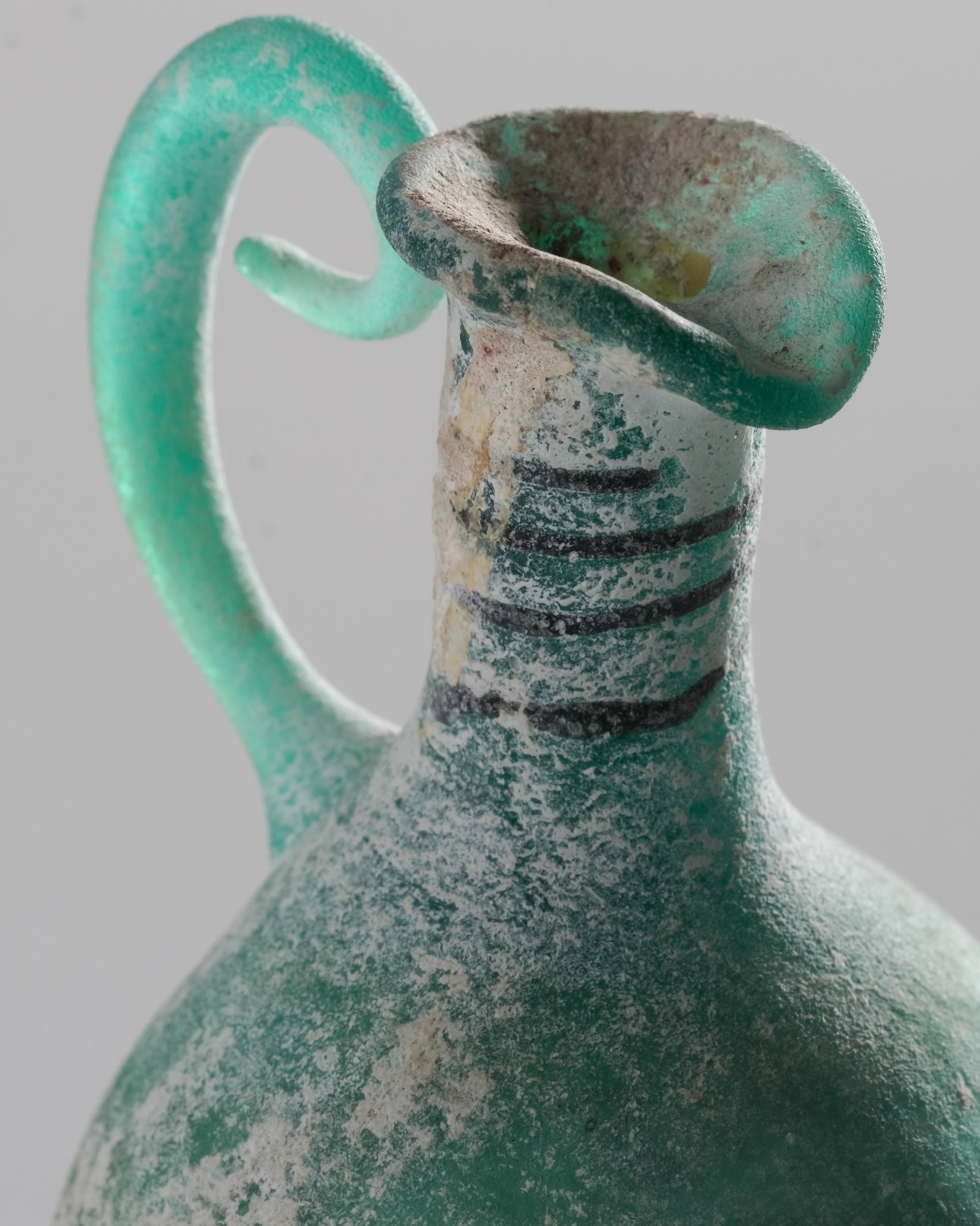 Antique Chinese Gourd-Form Glass Bottle, Probably Han Dynasty - 4