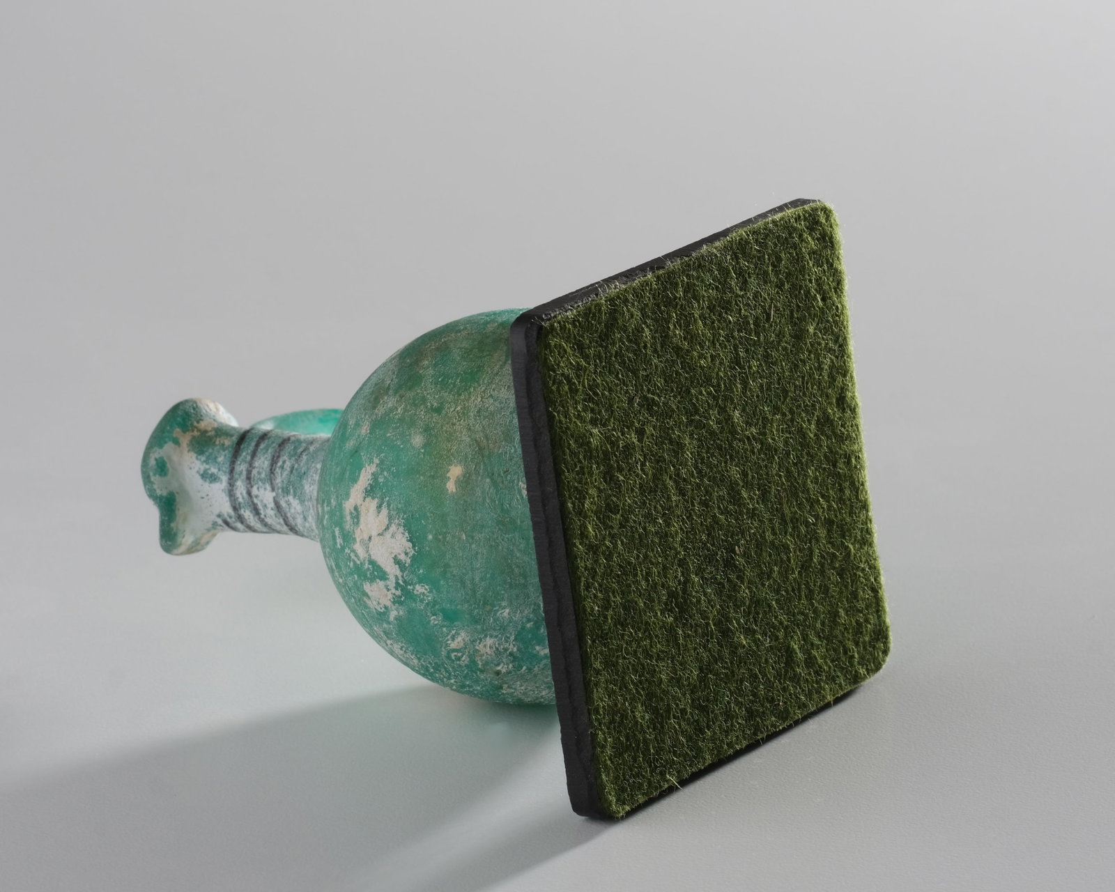 Antique Chinese Gourd-Form Glass Bottle, Probably Han Dynasty - 6