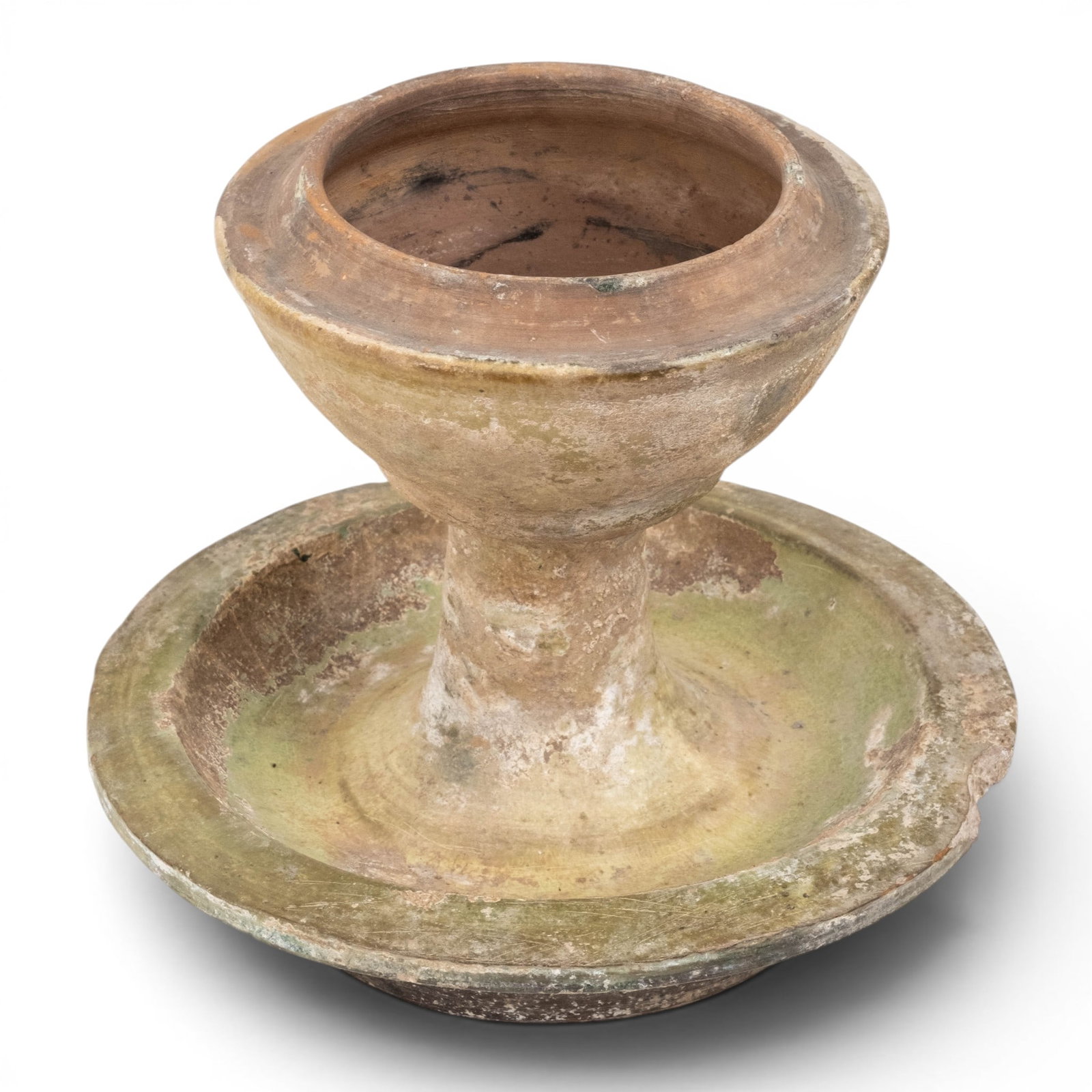 Chinese Han Dynasty Green-Glazed Pottery Boshanlu Hill Censer - 4