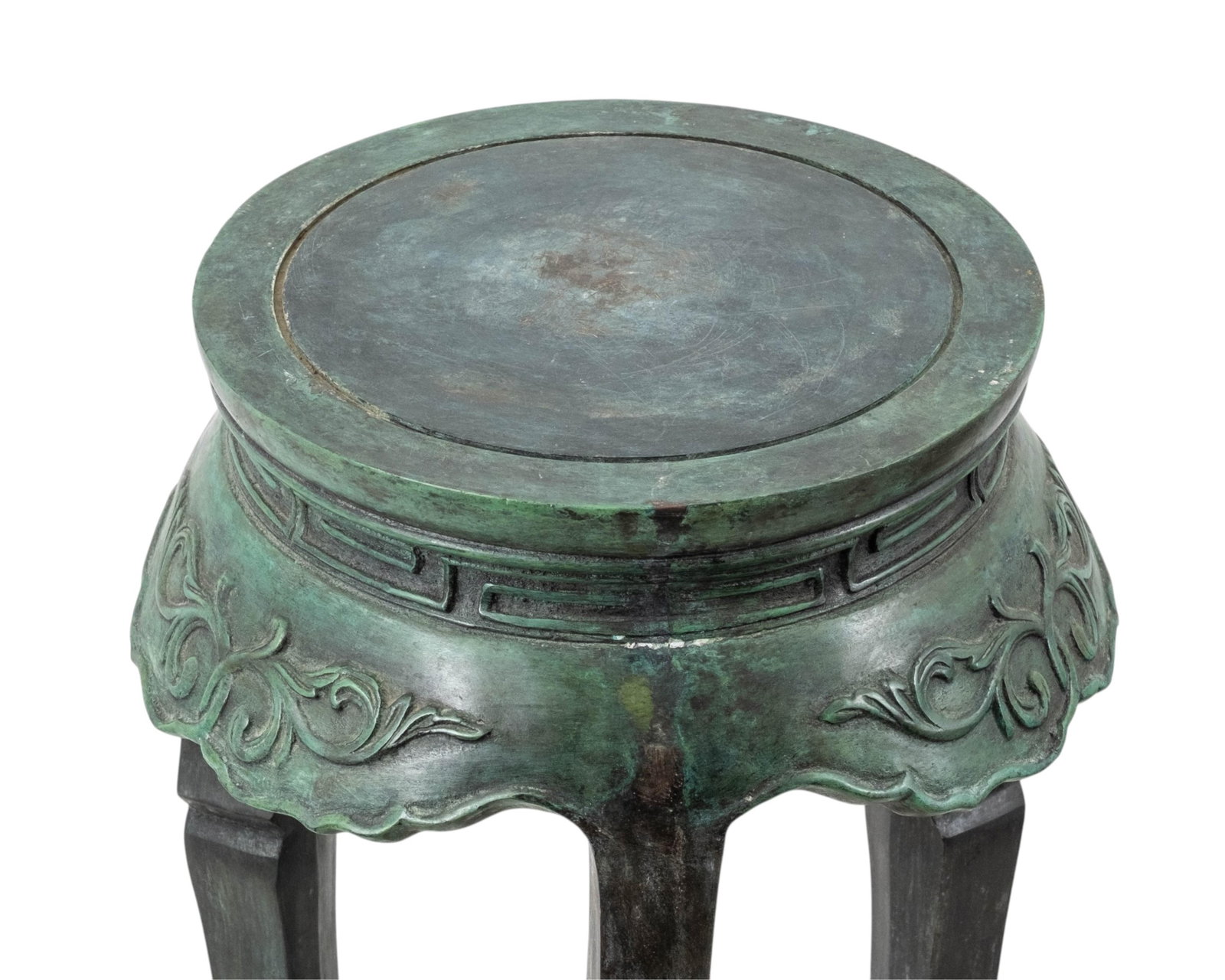 French Chinoiserie Chinese-Form Cast Bronze Tall Fern Stand, Early-Mid 20th Century - 2