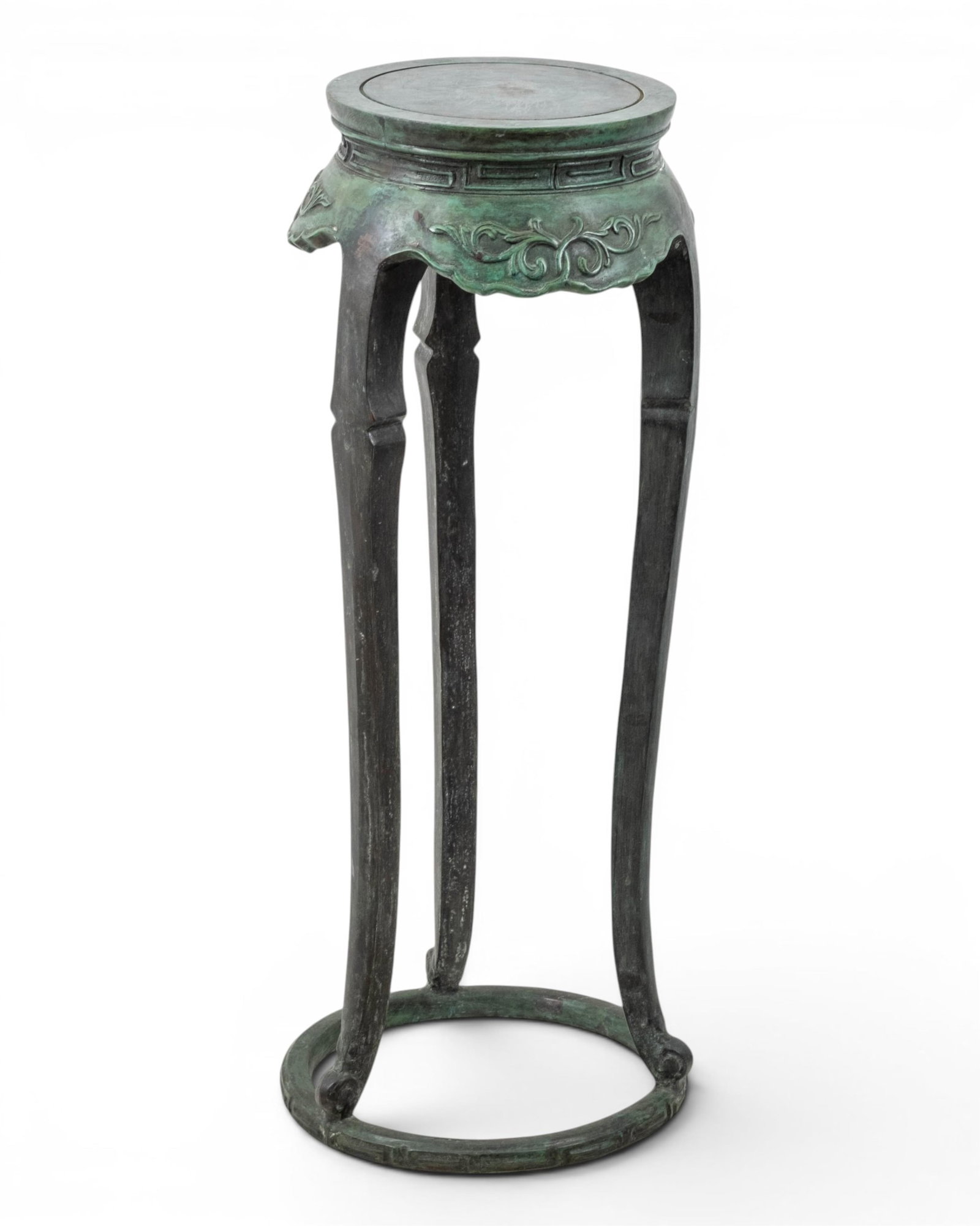 French Chinoiserie Chinese-Form Cast Bronze Tall Fern Stand, Early-Mid 20th Century - 6