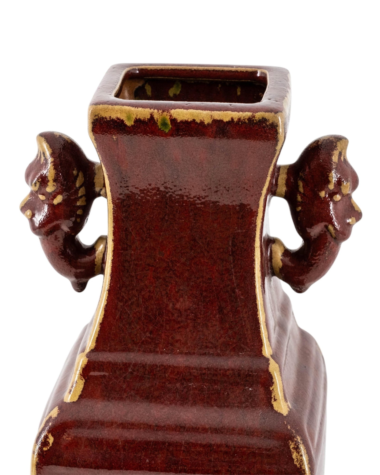 Antique Chinese Oxblood (Sang de Boeuf) Porcelain Vase, Qing Dynasty - 5