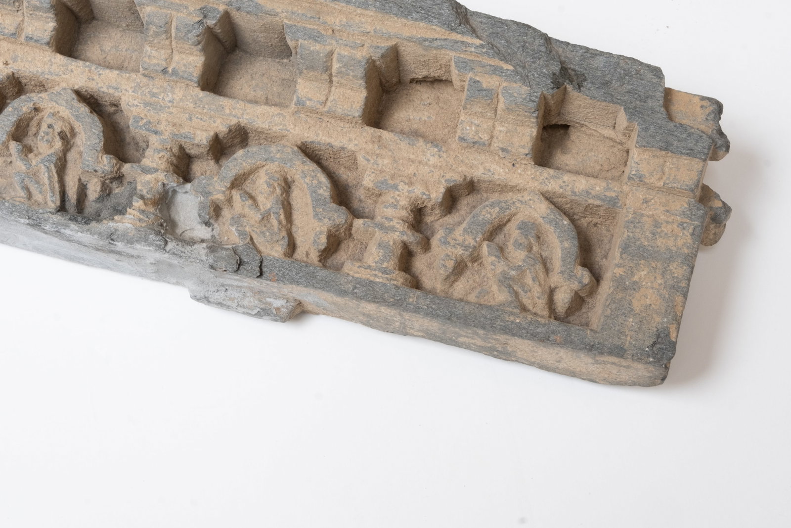No Reserve: Gandhara, 14-inch Archeological Figure Carved Frieze 2nd-3rd Century w COA - 5