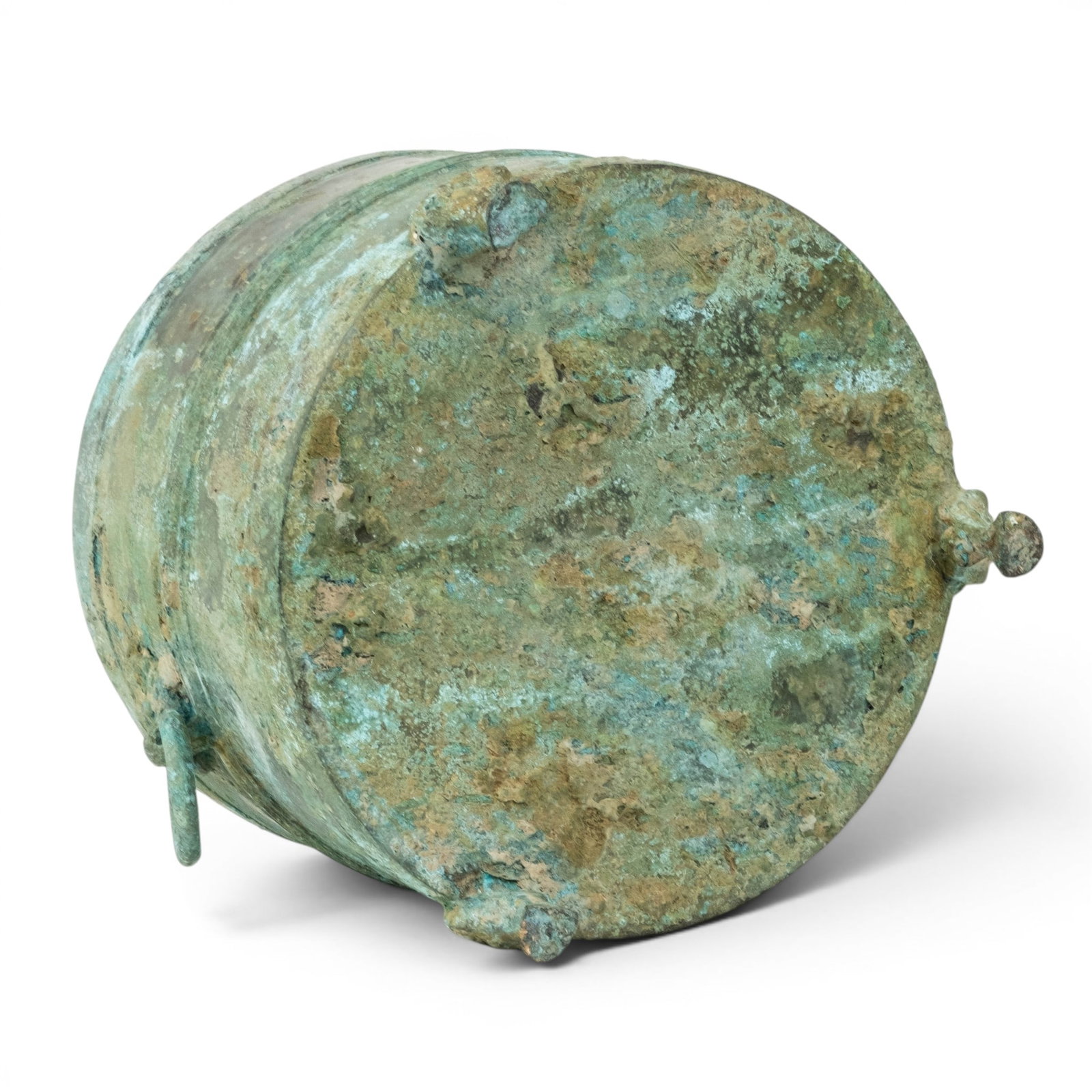 Chinese Antique Shang Dynasty Incised Decorated Bronze Ceremonial Lidded Vessel - 7