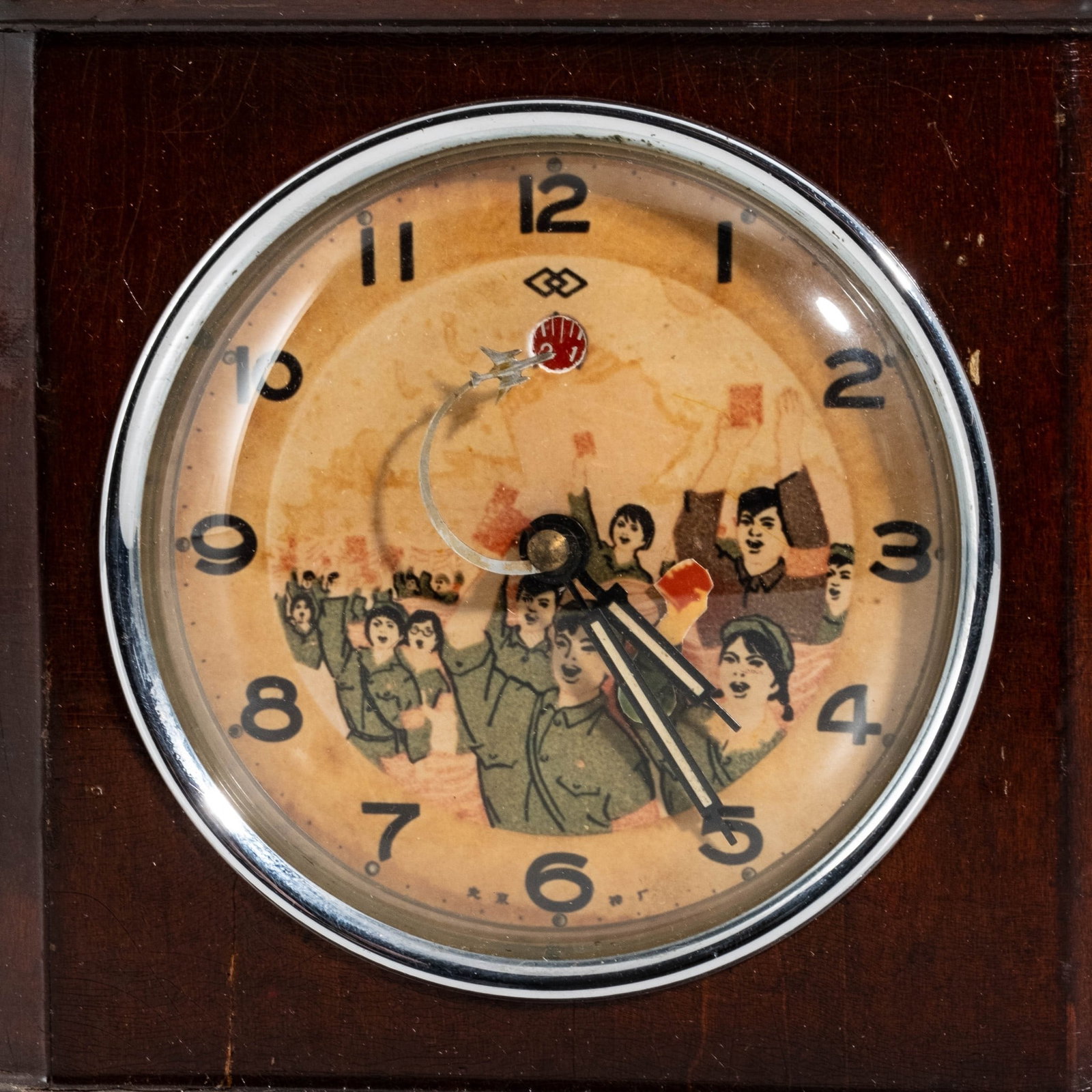 No Reserve: Chinese Cultural Revolution Animated Automaton Red Guards Mantel Clock - 3