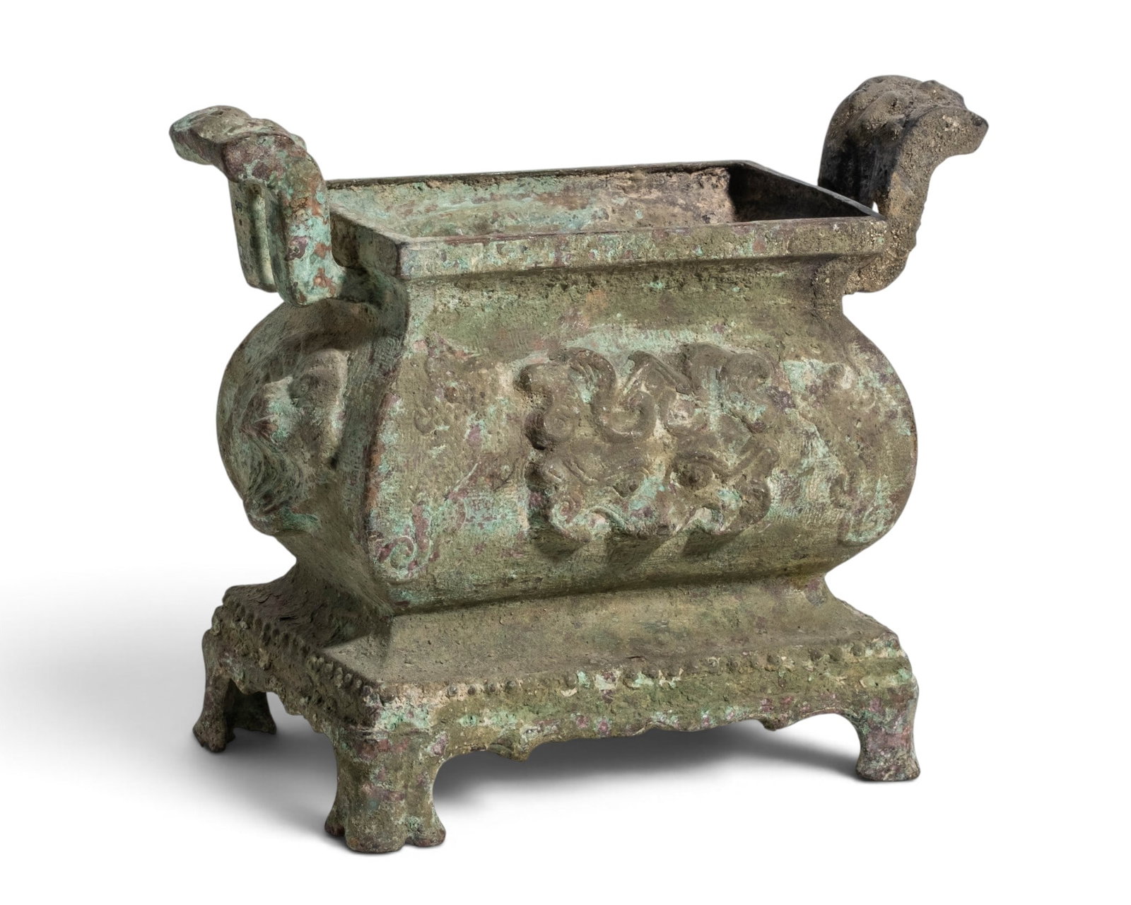Chinese Ming Period Bronze Censer or Planter with Dragons (1 of 5)