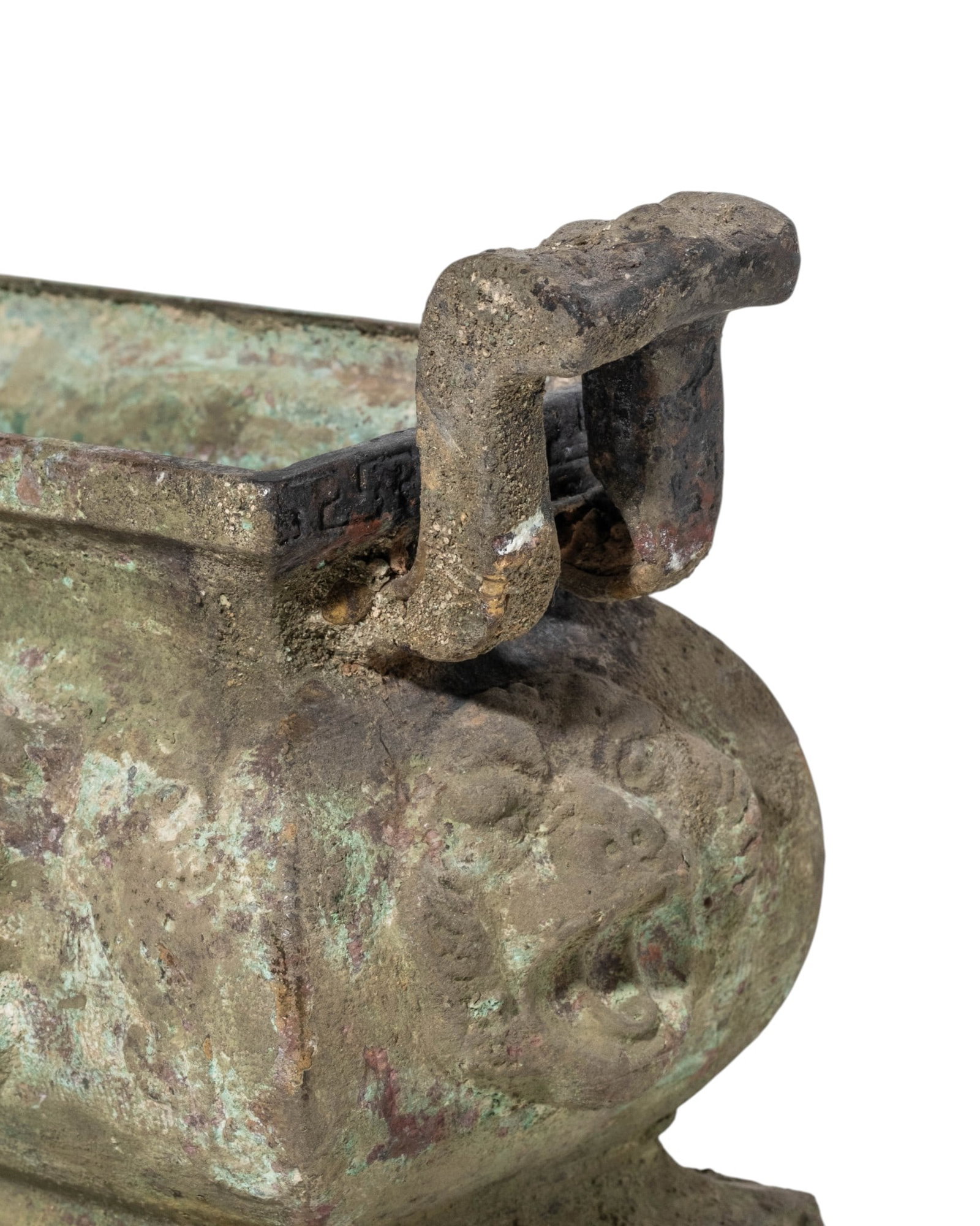 Chinese Ming Period Bronze Censer or Planter with Dragons - 3