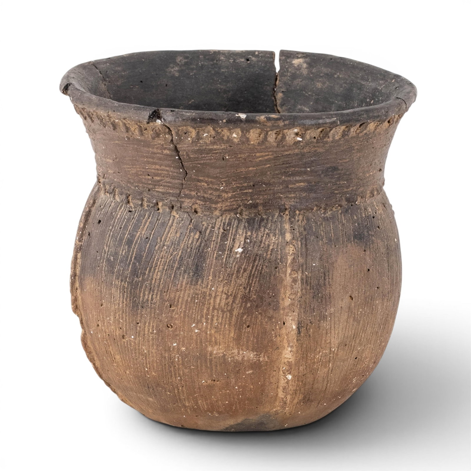 No Reserve: Early Native American Incised Pottery Vessel (1 of 8)