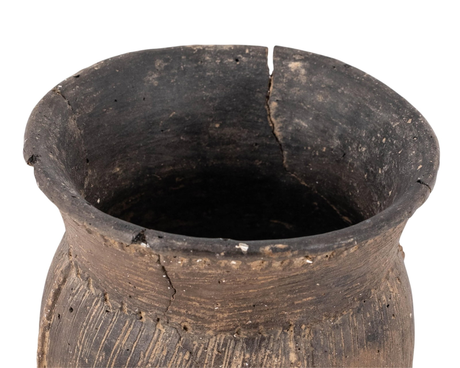 No Reserve: Early Native American Incised Pottery Vessel - 3