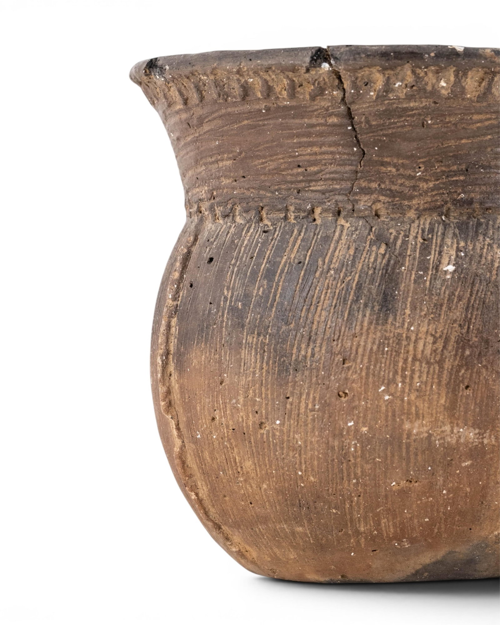 No Reserve: Early Native American Incised Pottery Vessel - 5
