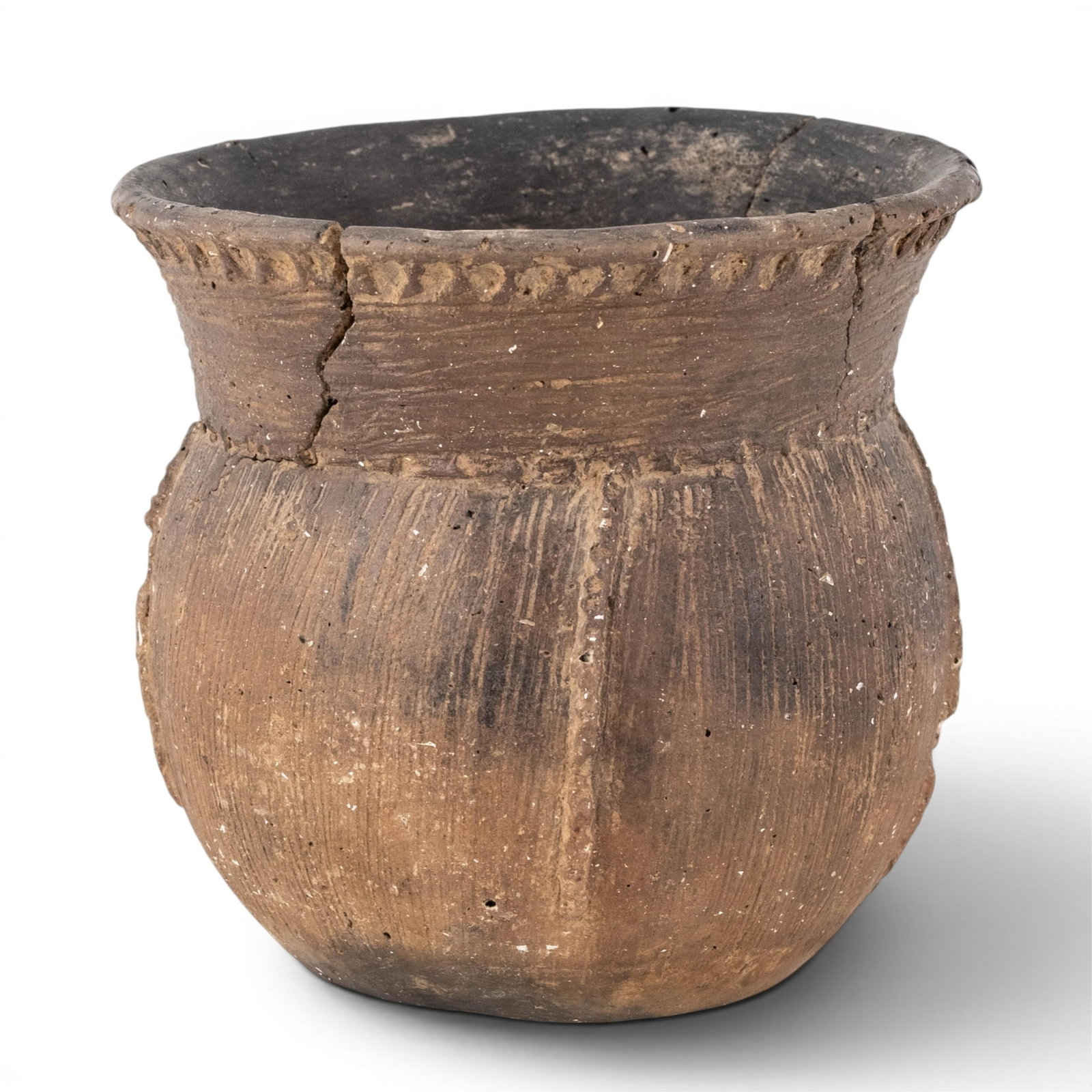 No Reserve: Early Native American Incised Pottery Vessel - 7