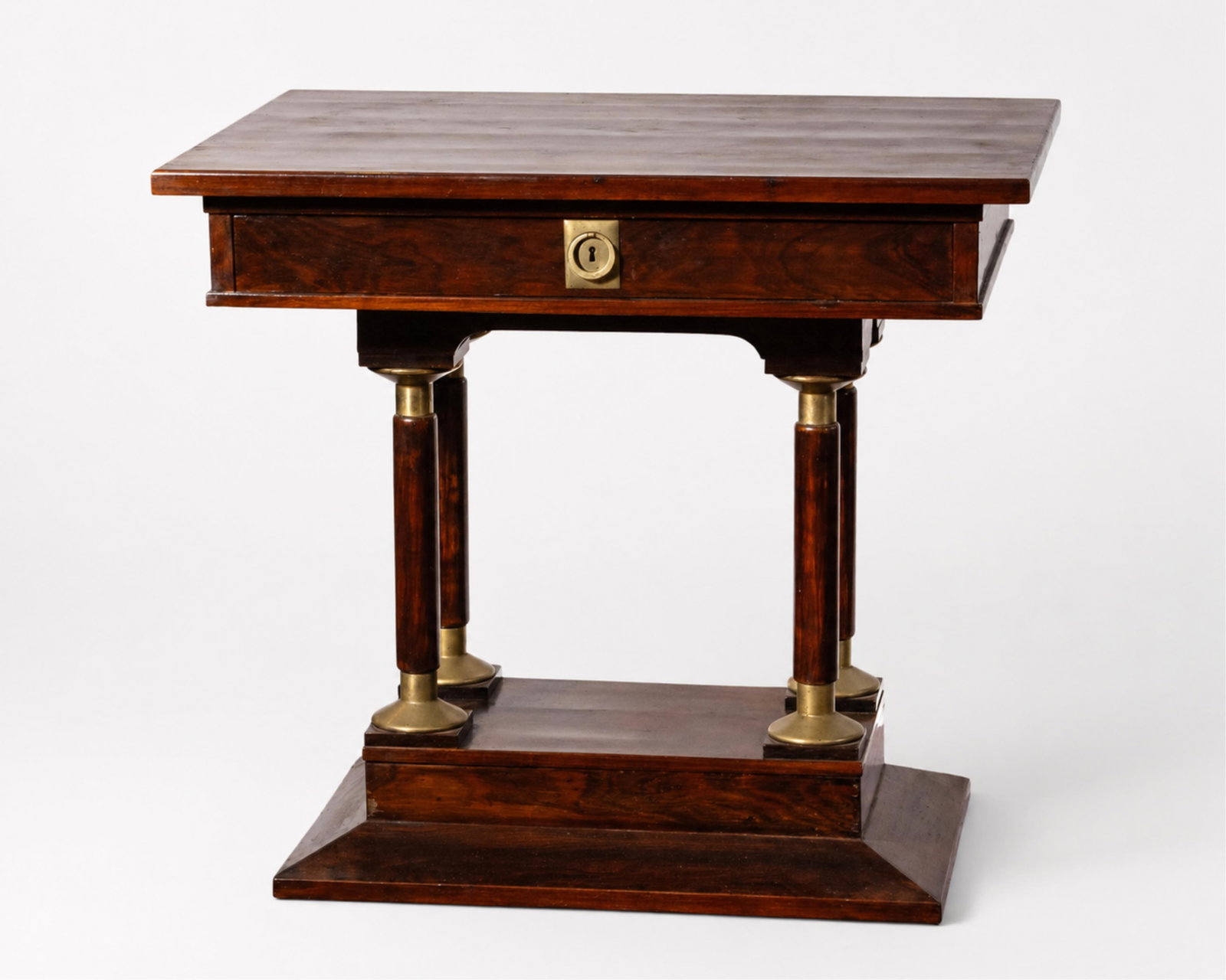 Koloman Moser Vienna Secession Center Table with Drawer for Ludwig Schmidt, Early 20th Century (1 of 2)
