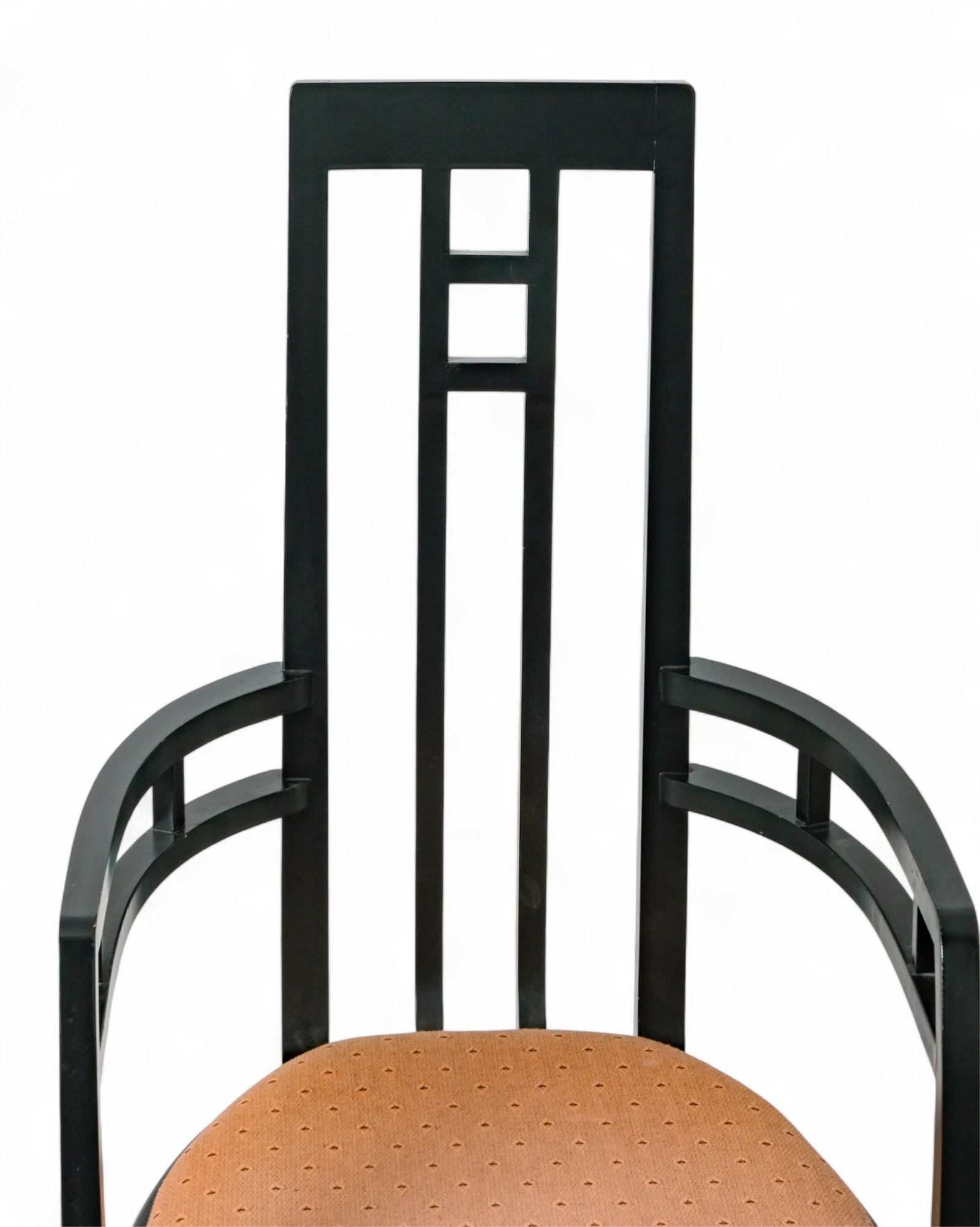 Giorgetti Pair of Italian Arts and Crafts Lacquered Wood Chairs, Early 20th Century - 4