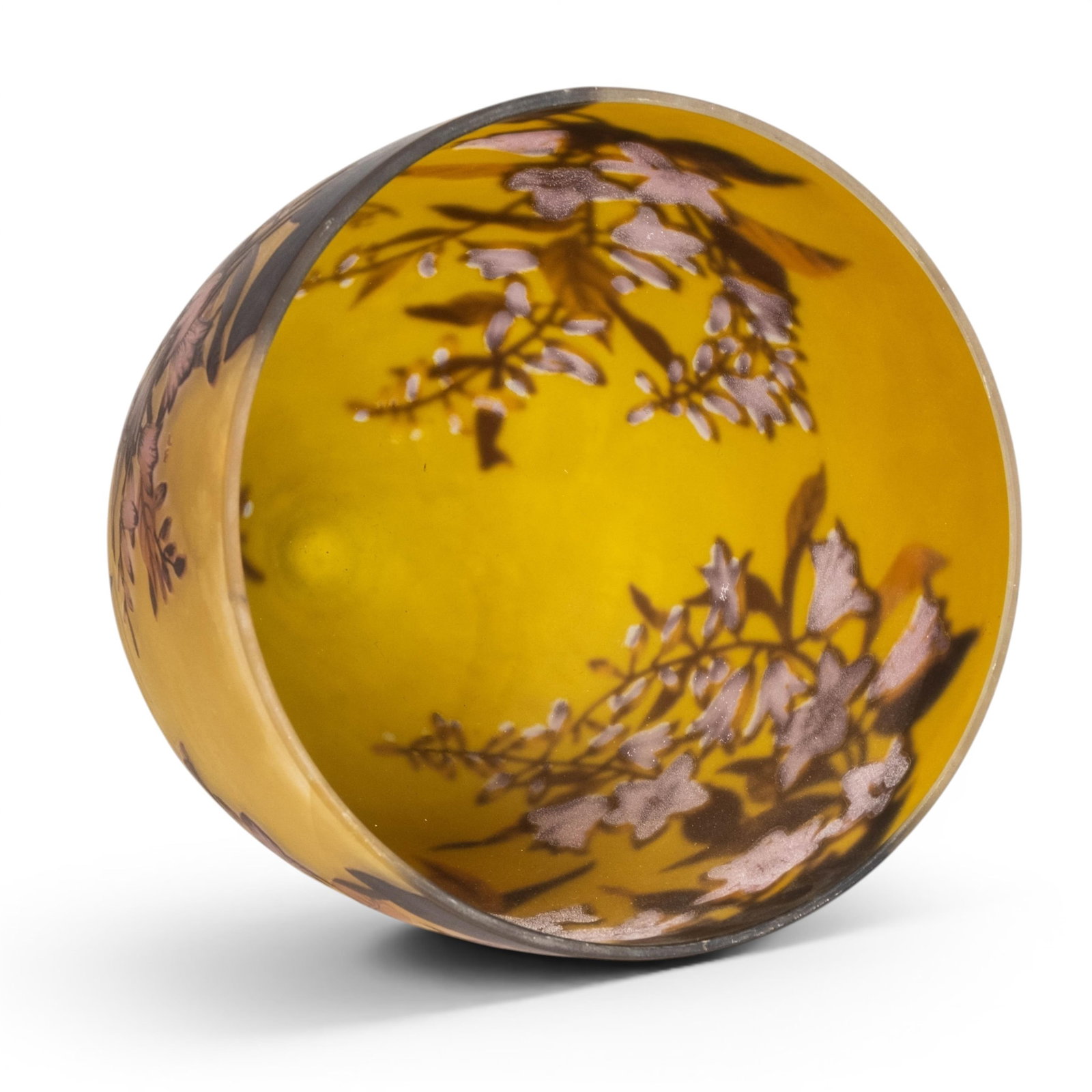 Galle Style Cameo Multi Layer Art Glass Table Lamp - 12