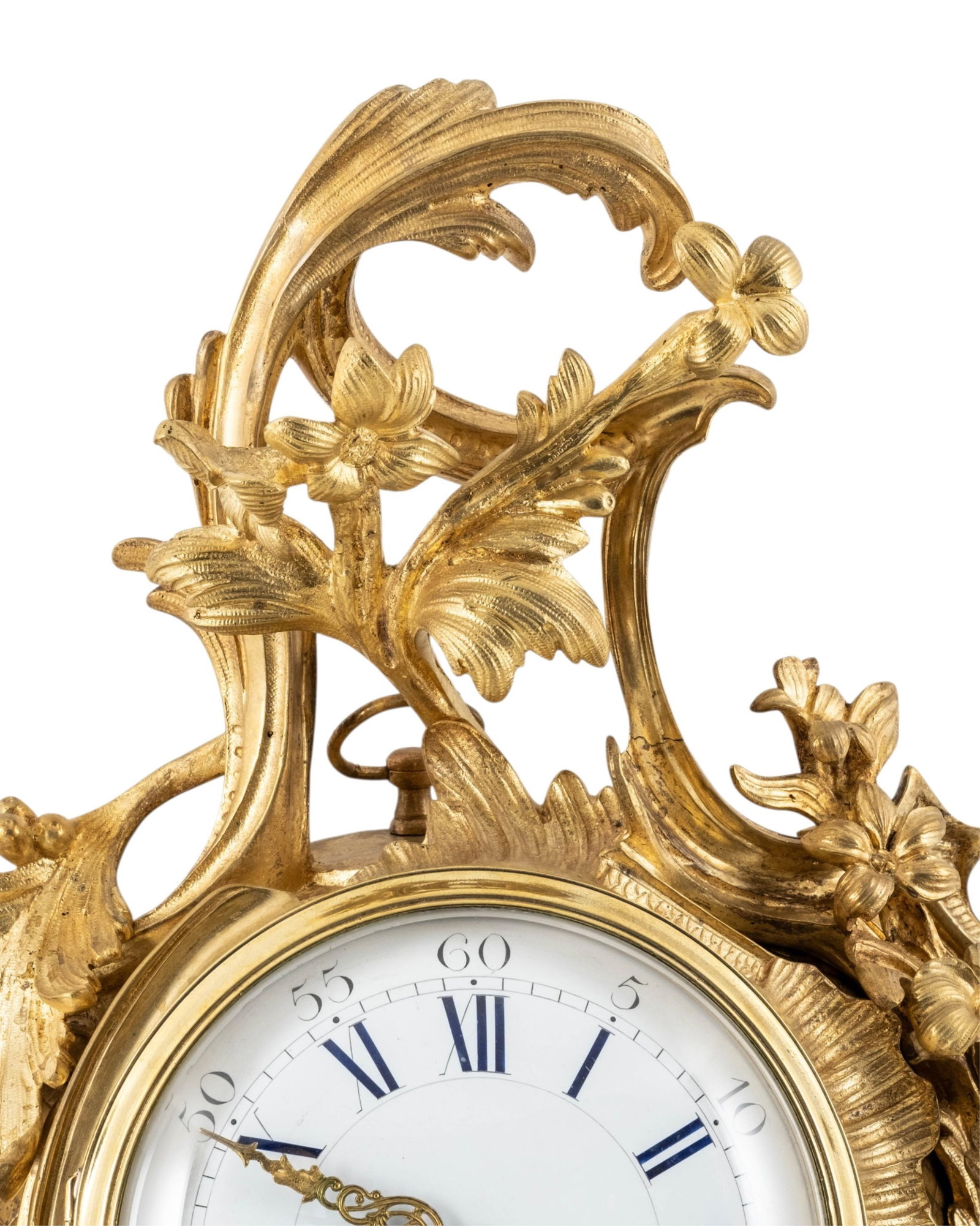 Mid-18th Century Bronze and Gilt Brass Rococo Wall Clock - 3