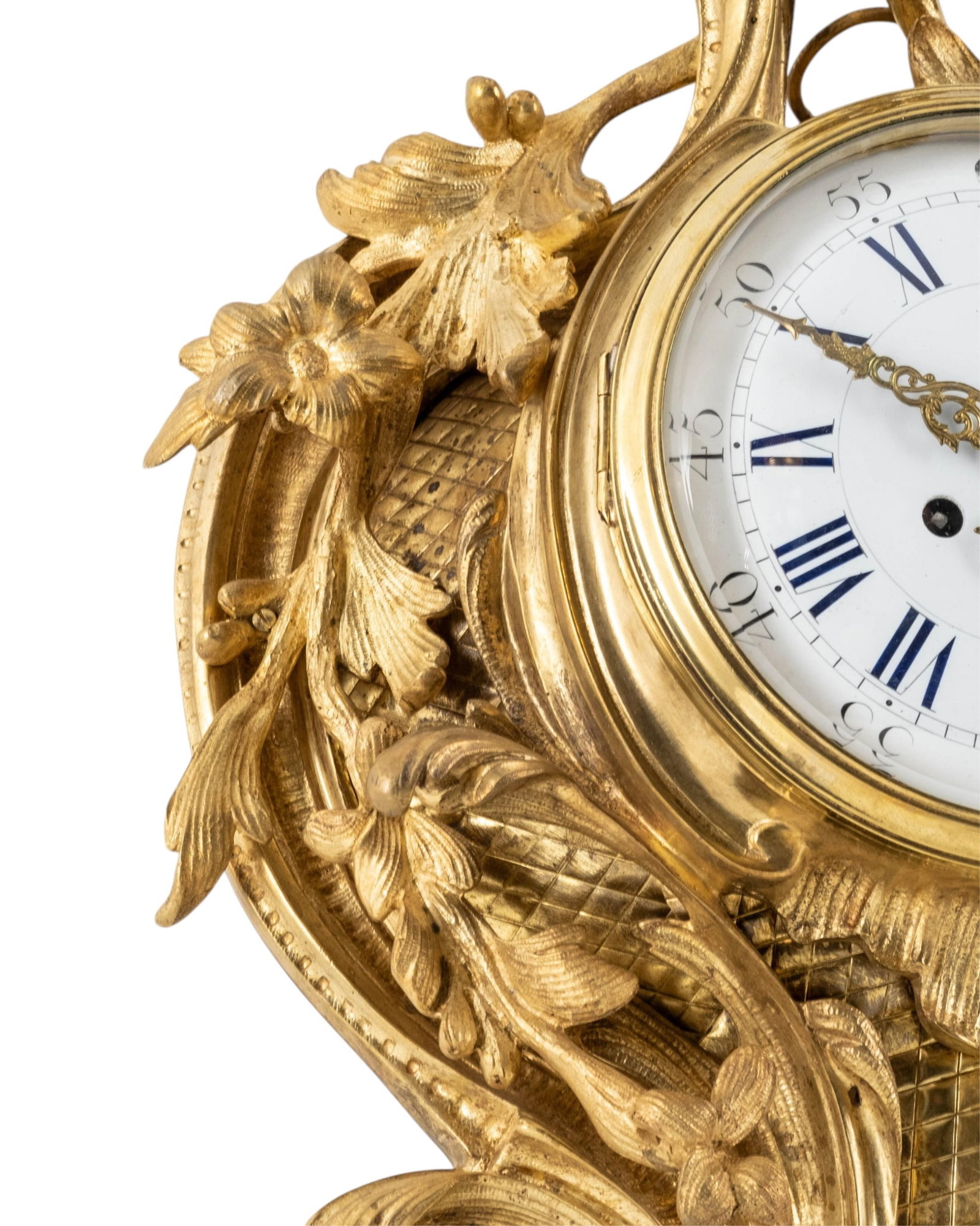 Mid-18th Century Bronze and Gilt Brass Rococo Wall Clock - 4