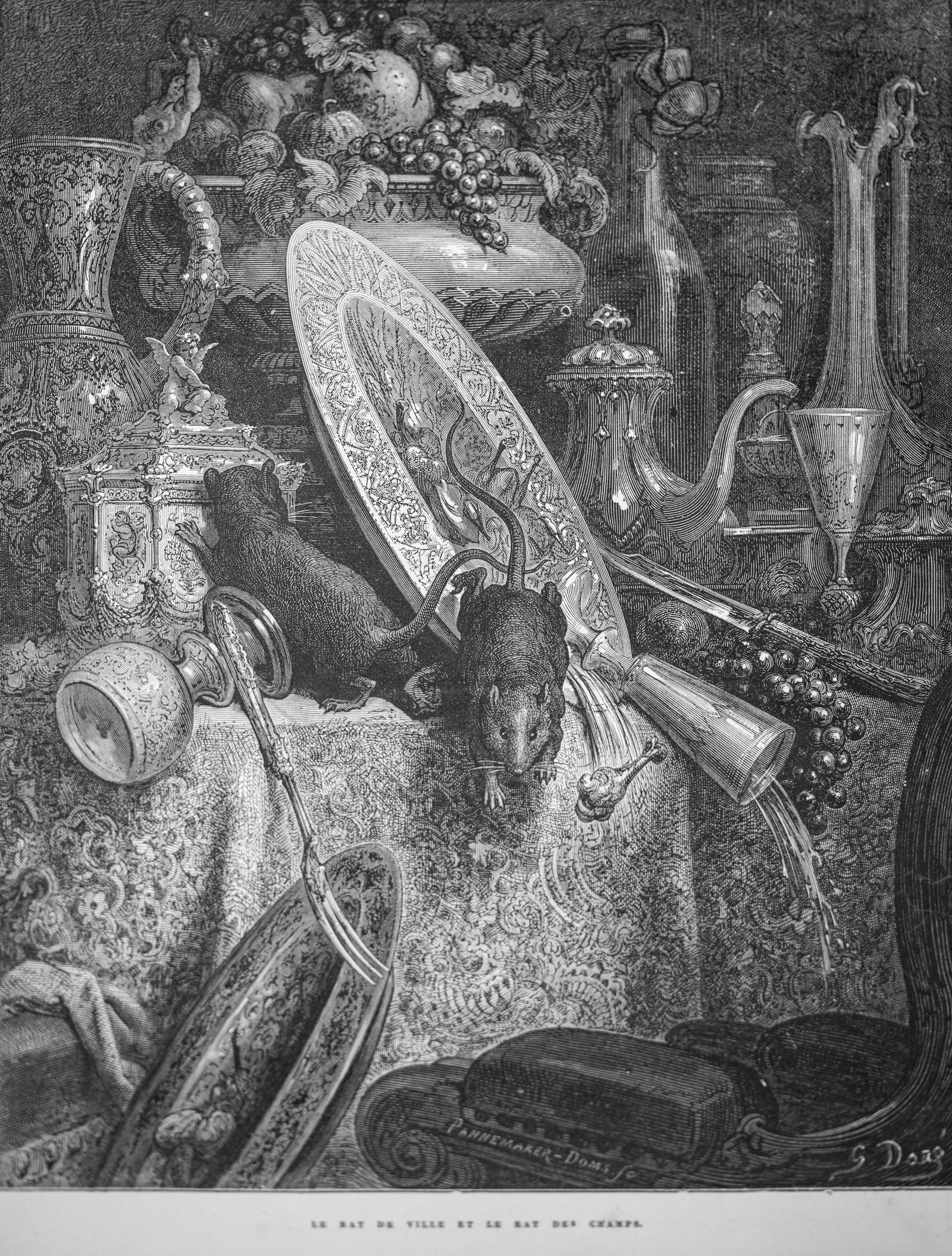 No Reserve: La Fontaine Fables, Gustave Doré Illustrations, Hachette, 1890 Edition - 3