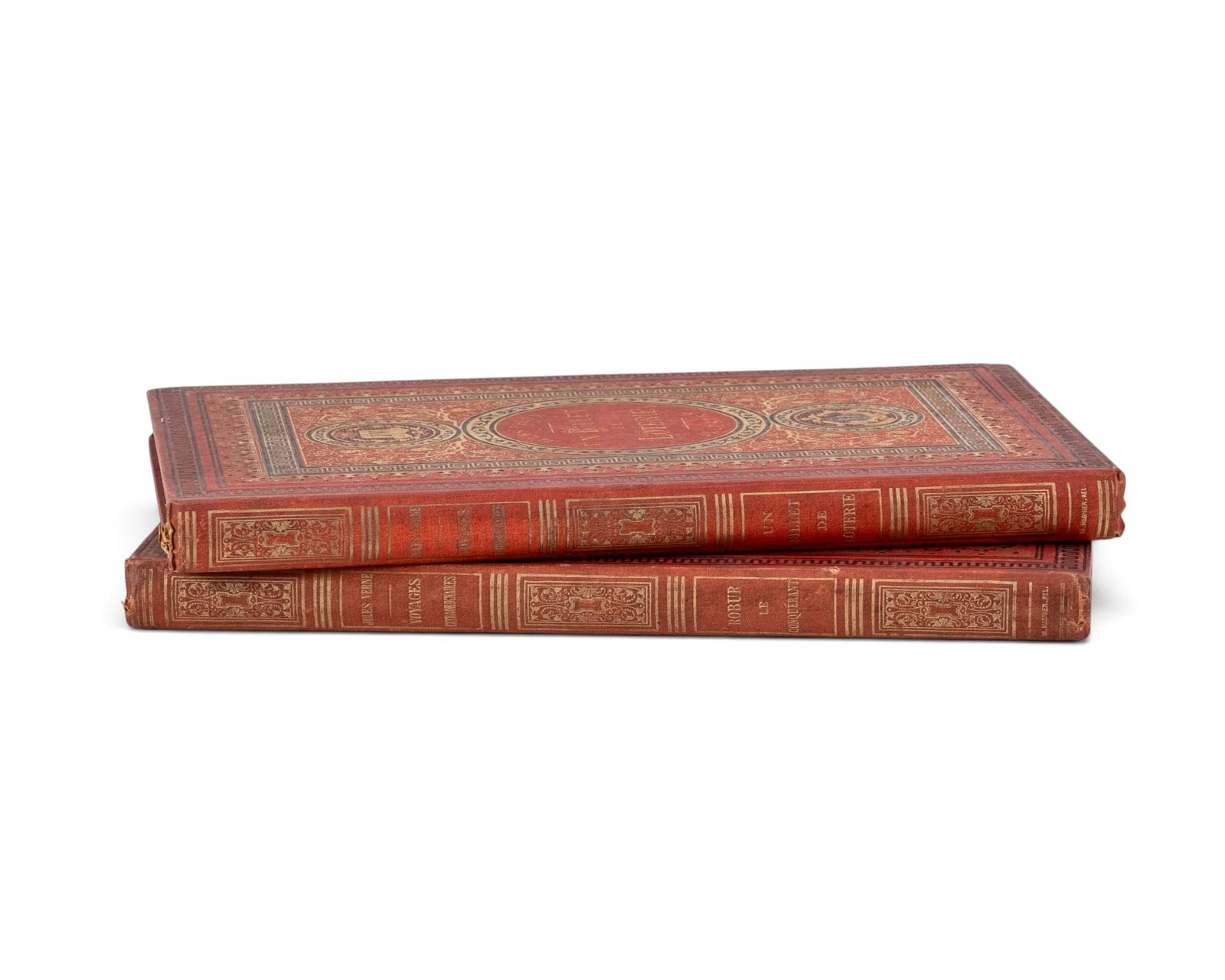 No Reserve: Jules Verne, Robur the Conqueror and The Lottery Ticket, 1886, Two Illustrated Volumes - 4