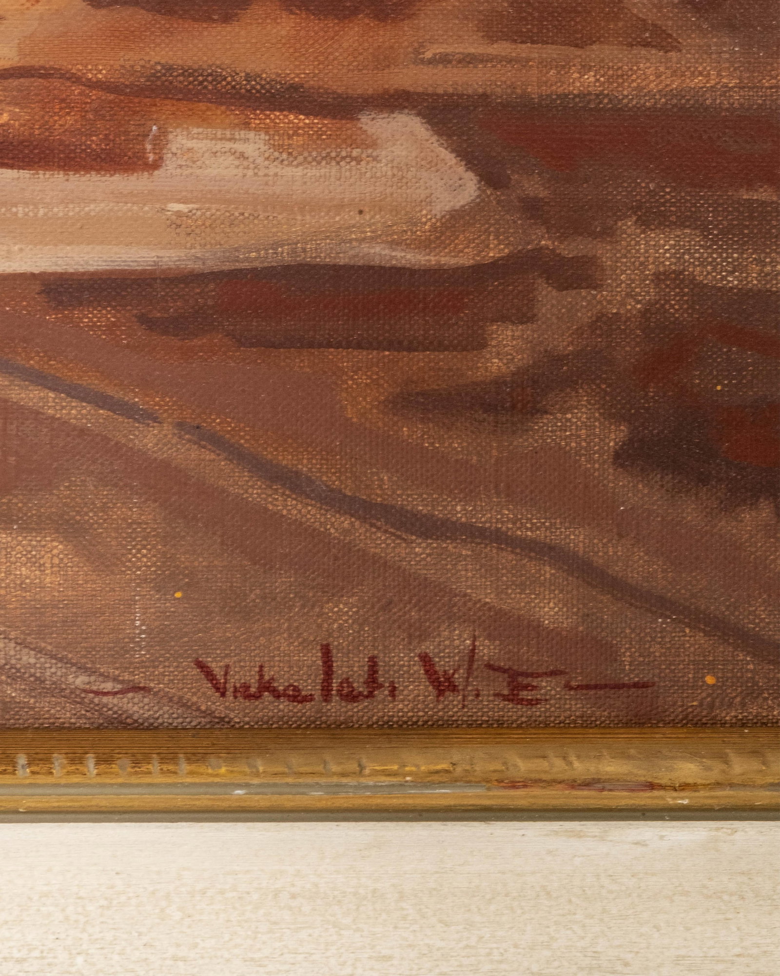 No Reserve: Signed W. Emery Vizkelety Orientalist Harem Interior Painting - 4