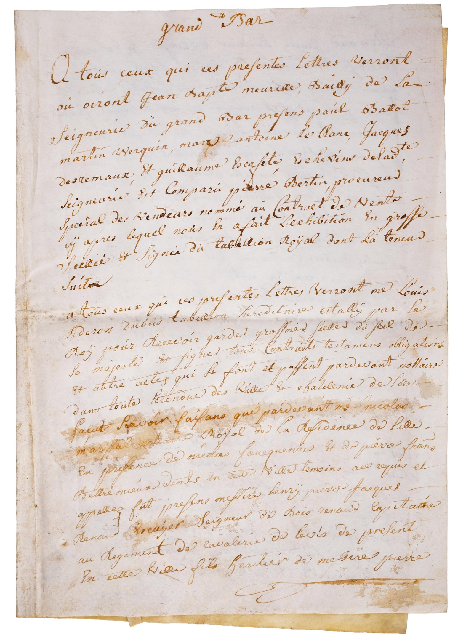 No Reserve: 1743 Signed French Royal Land Purchase Manuscript With Seal: Keywords: Ancien Régime, Louis XV Period, Property Deed, Legal Ephemera, Notarial Instrument, Seigneurial Estate, Land Conveyance, Paleography, Genealogy, Lille Region, Eighteenth Century, Handwritte