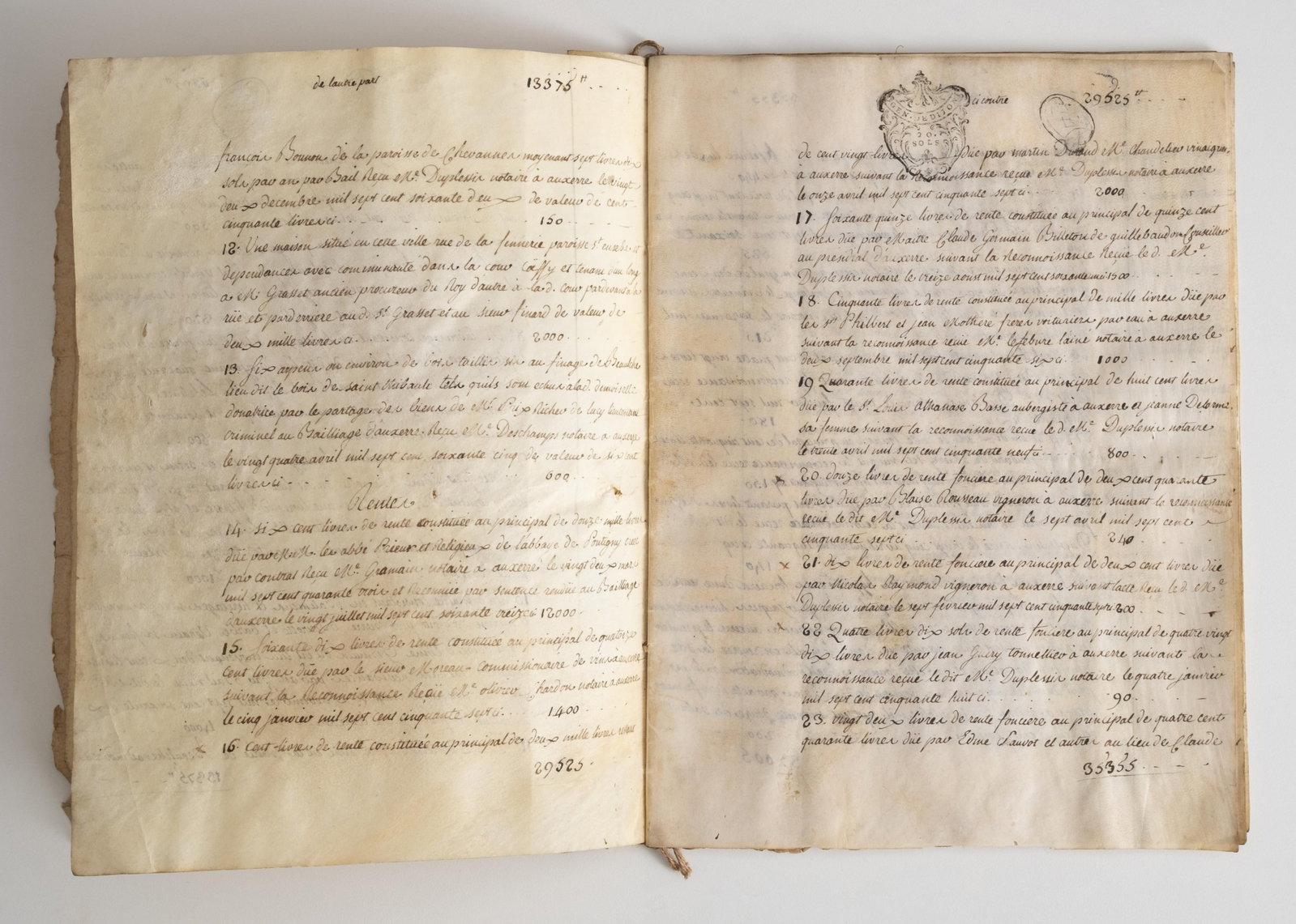 No Reserve: Signed 1775 French Notarial Donation Manuscript - 4