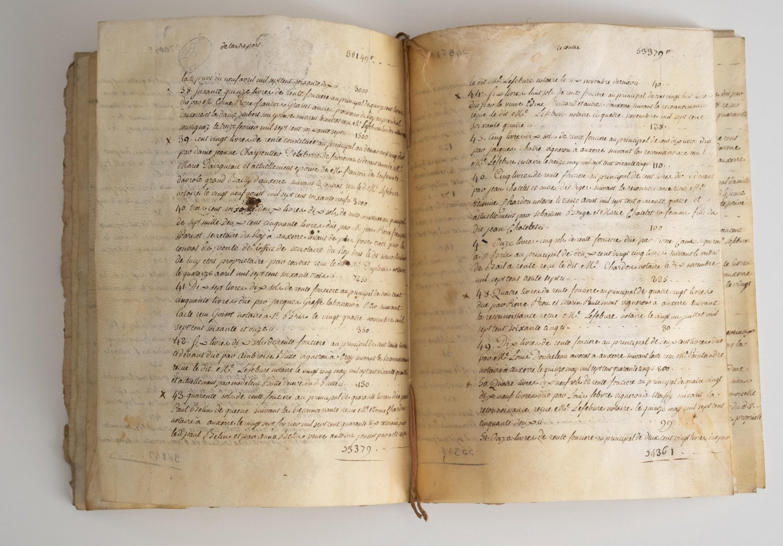 No Reserve: Signed 1775 French Notarial Donation Manuscript - 6