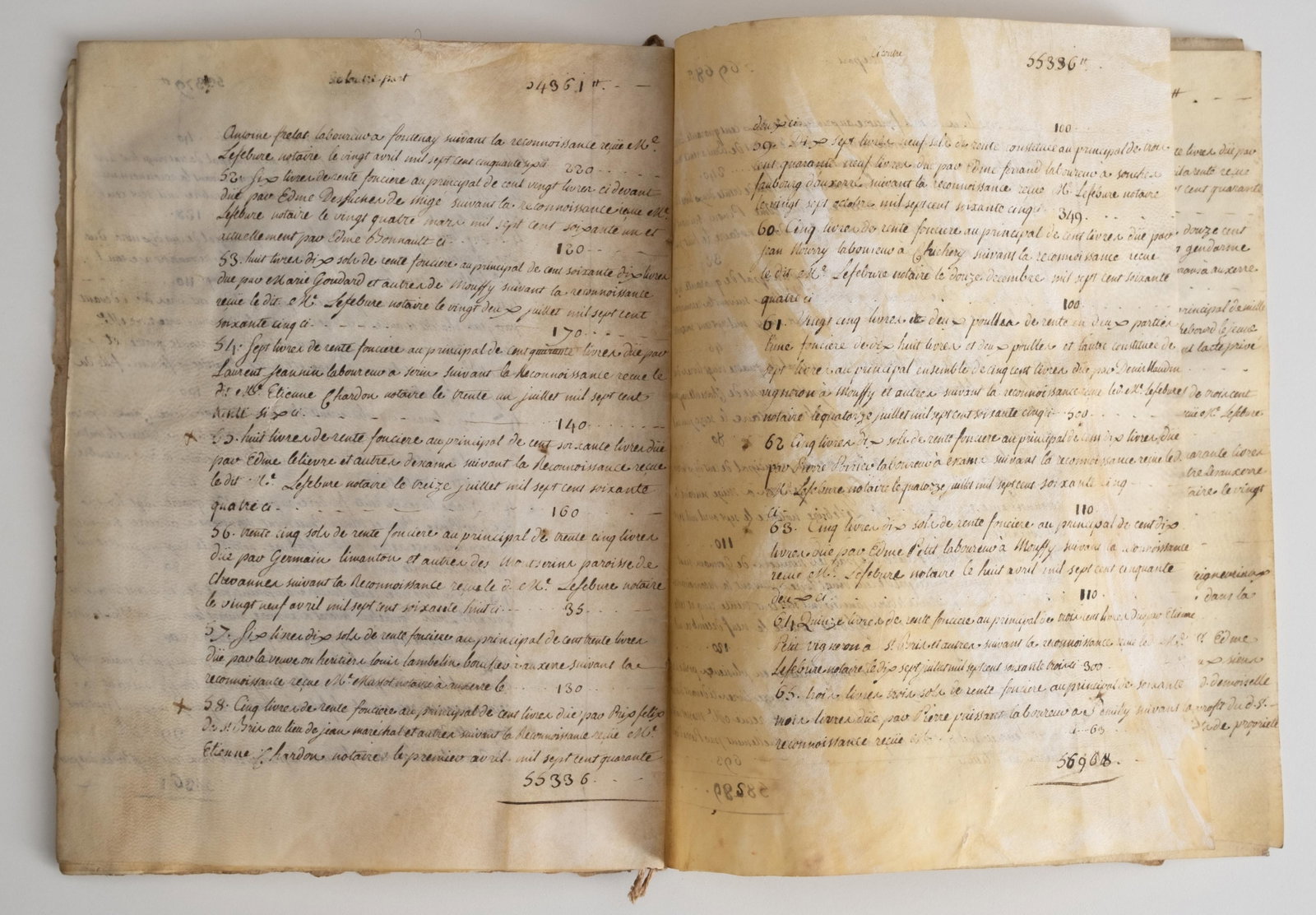 No Reserve: Signed 1775 French Notarial Donation Manuscript - 7