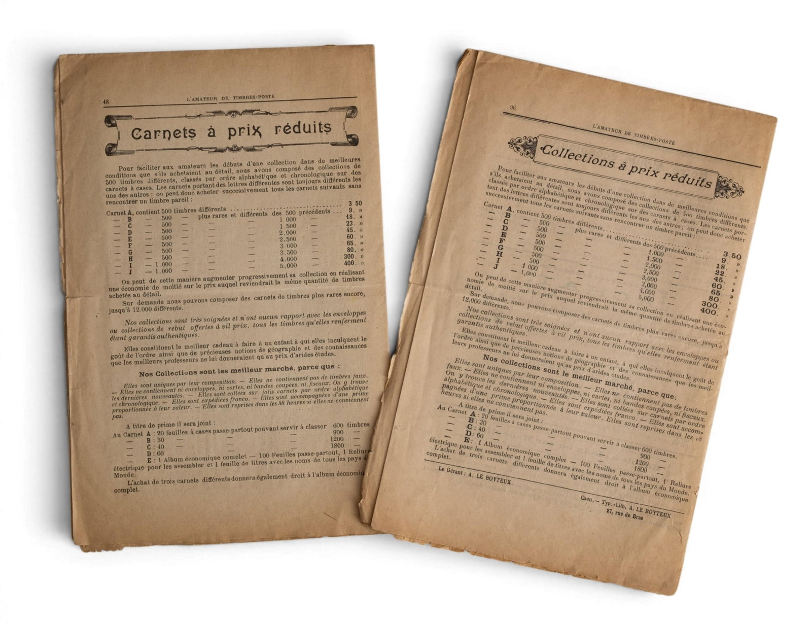 No Reserve: Two French Philatelic Journals, L’Amateur de Timbres-Poste - 4
