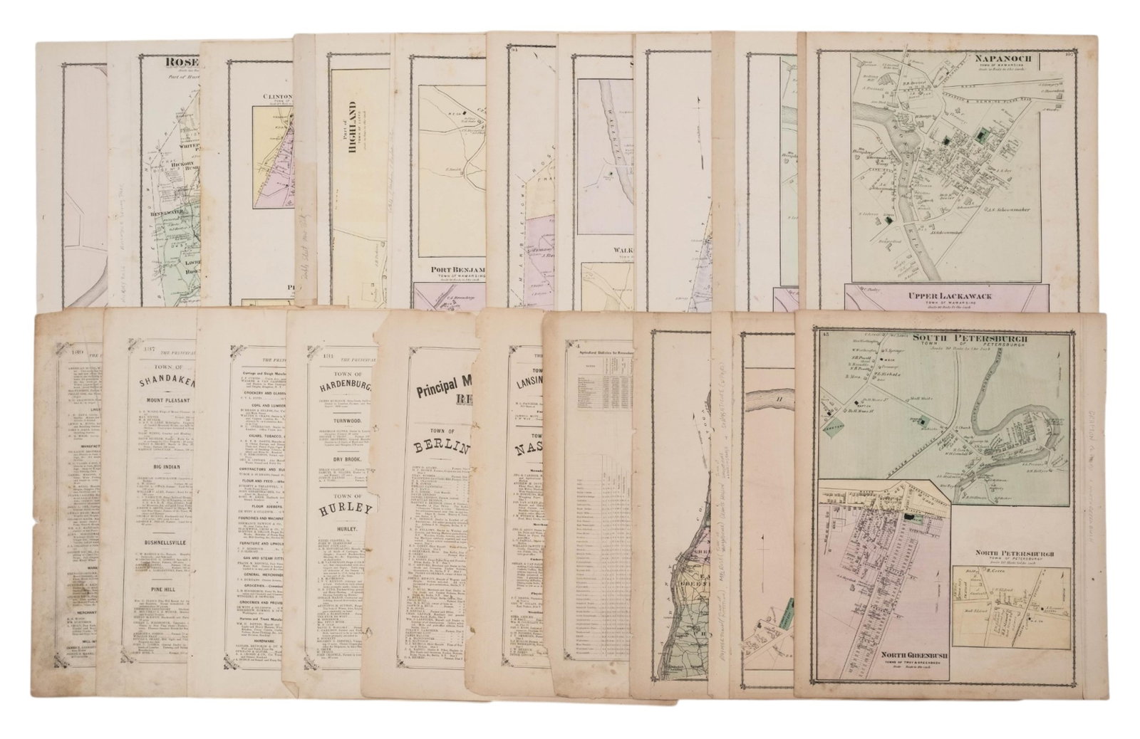 No Reserve: Beers 19th Century New York County Atlas Maps (1 of 6)
