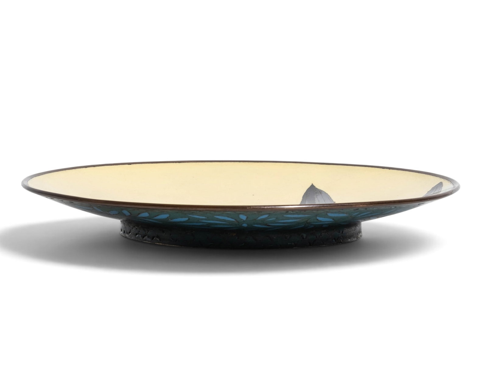 Exceptional Signed Japanese Meiji Period Fine Cloisonne Enamel Bird Charger, Circa 1900 - 4