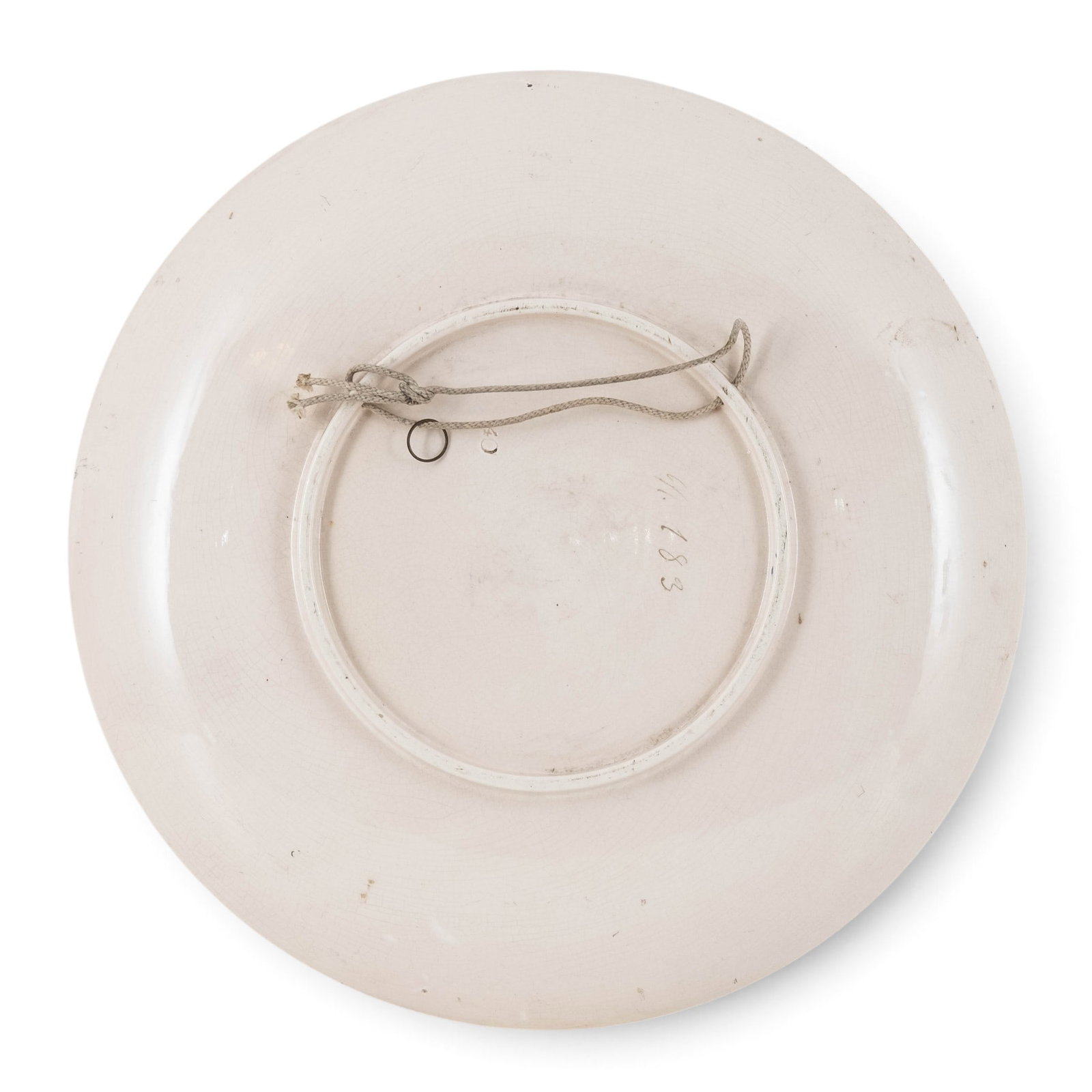 No Reserve: Japanese Meiji Period Faience Charger with Hand Painted Decoration, 19th Century - 5