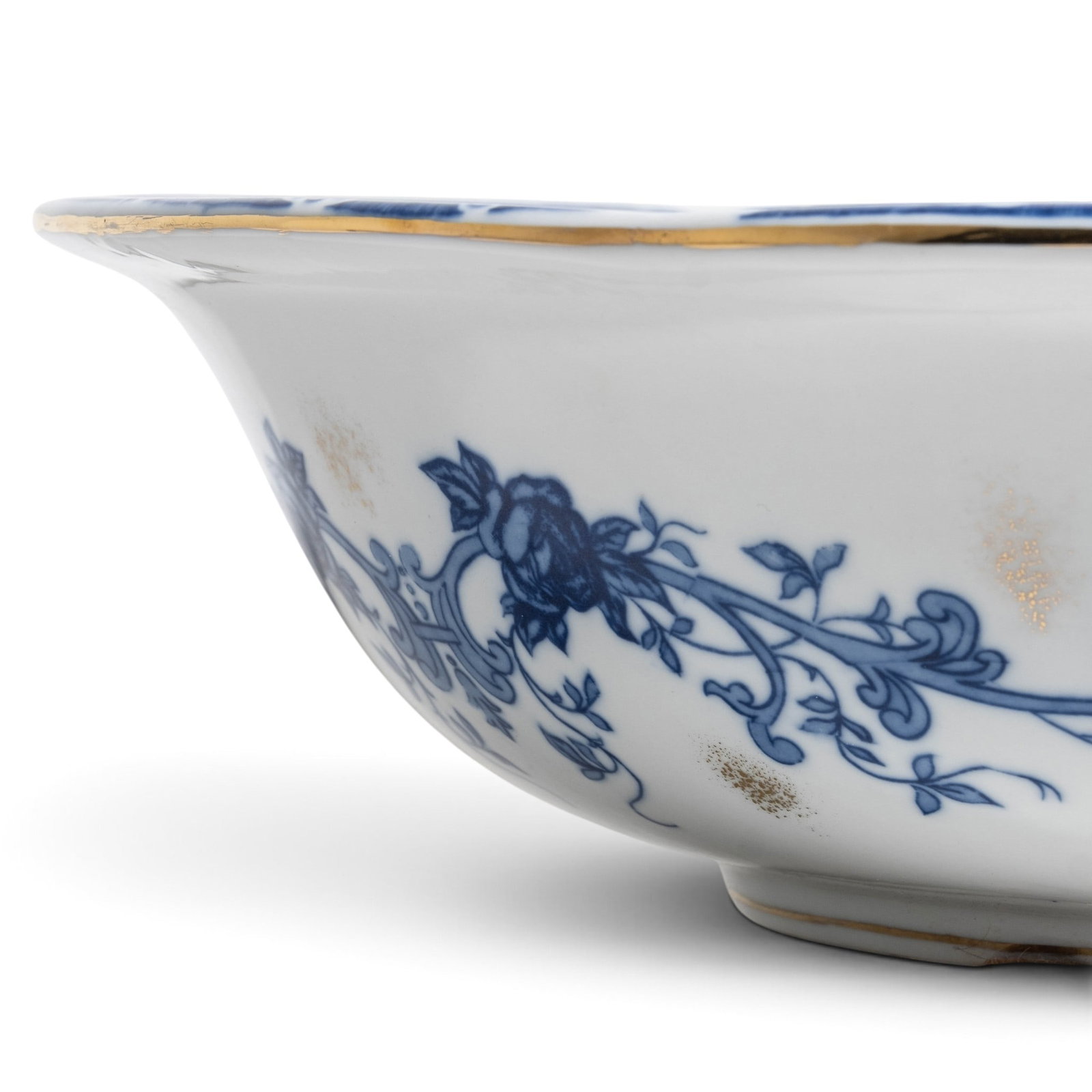 No Reserve: Victorian Flow Blue Ironstone Pitcher and Basin Set, Circa 1900 - 5