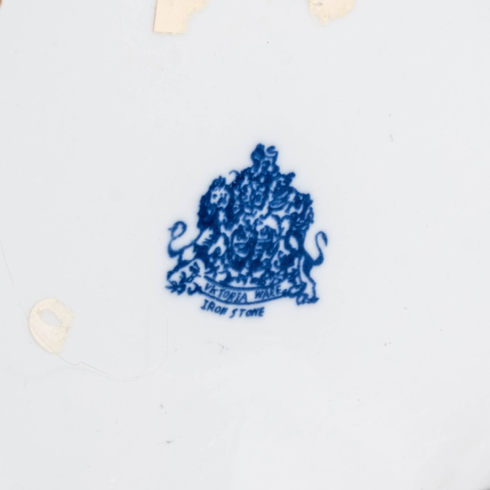 No Reserve: Victorian Flow Blue Ironstone Pitcher and Basin Set, Circa 1900 - 6