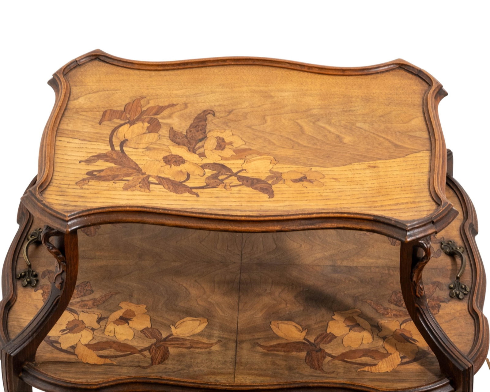 Camille Gauthier Rare Signed, Inlaid and Carved Art Nouveau Tea Table, c. 1900 - 2