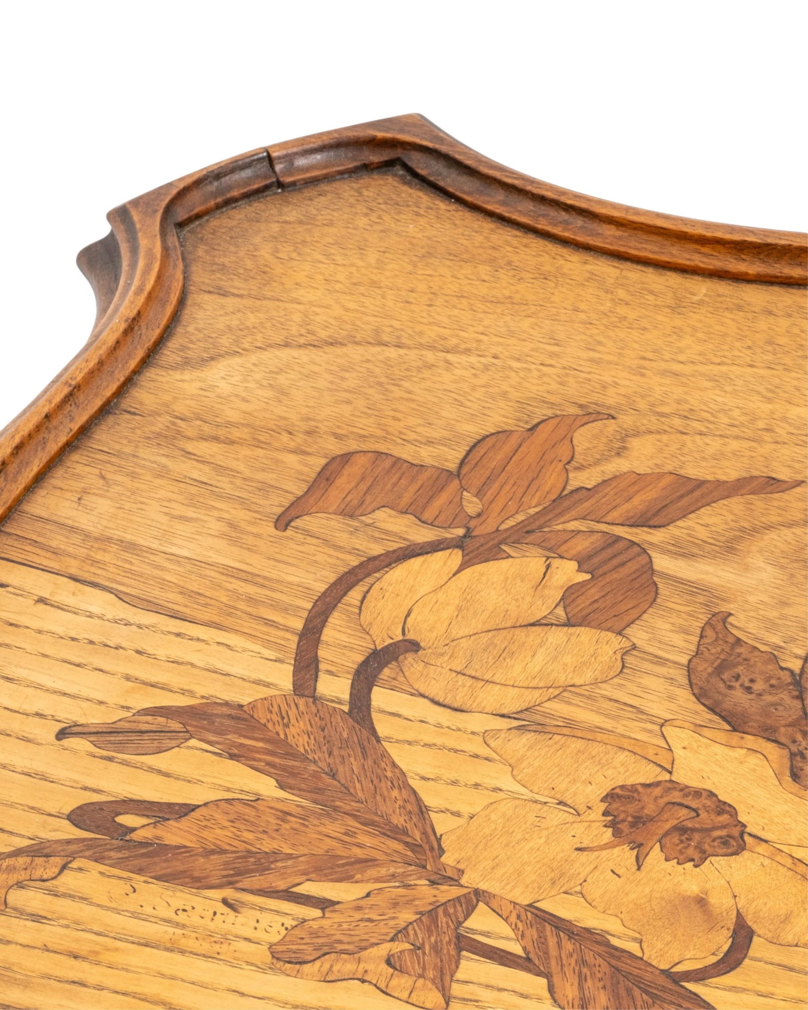 Camille Gauthier Rare Signed, Inlaid and Carved Art Nouveau Tea Table, c. 1900 - 5