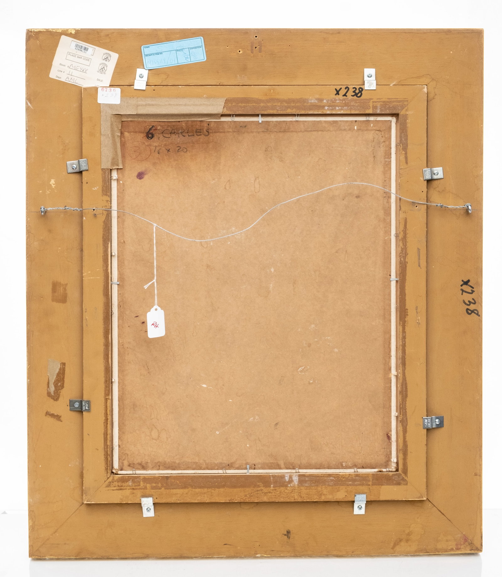 Arthur Carles, Signed Oil Painting with Christie's Auction Labels - 10